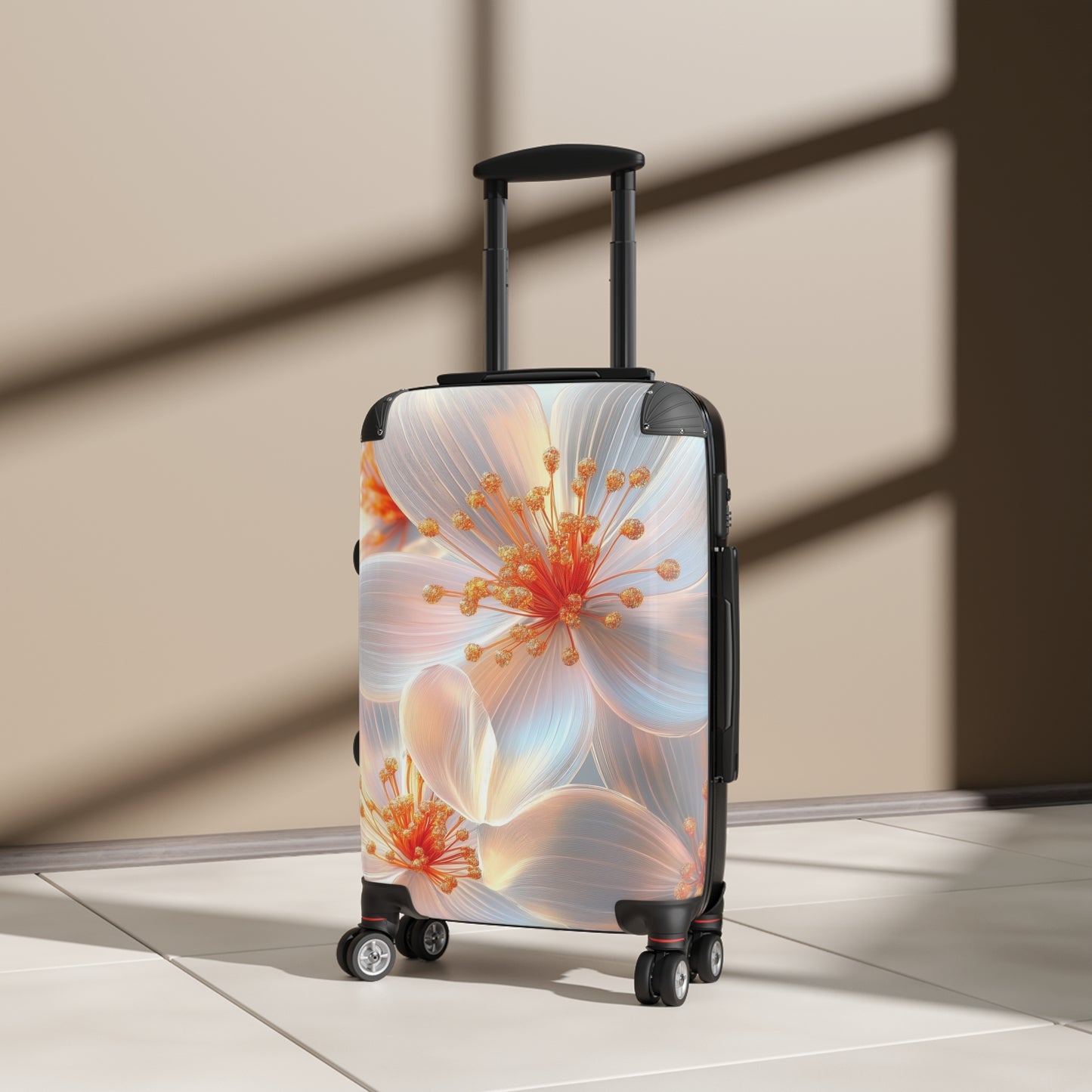 Nature Flowers Floral Stamens Art Carry-On Suitcase - Stylish Luggage for Travelers