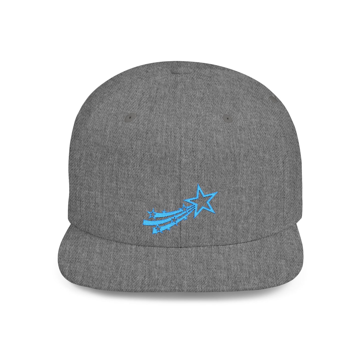 Icons Embroidered Star Comet Flat Bill Snapback – Lightweight, Custom Fit, Premium Quality