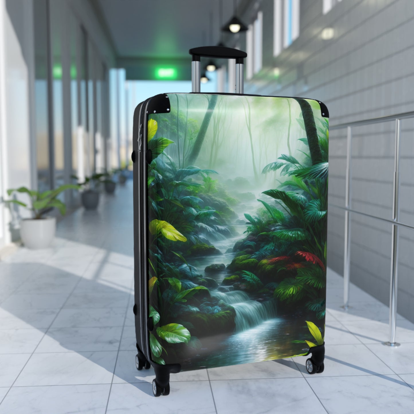 Nature Landscape Rain Forest Art Carry-On Suitcase - Stylish Luggage for Travelers