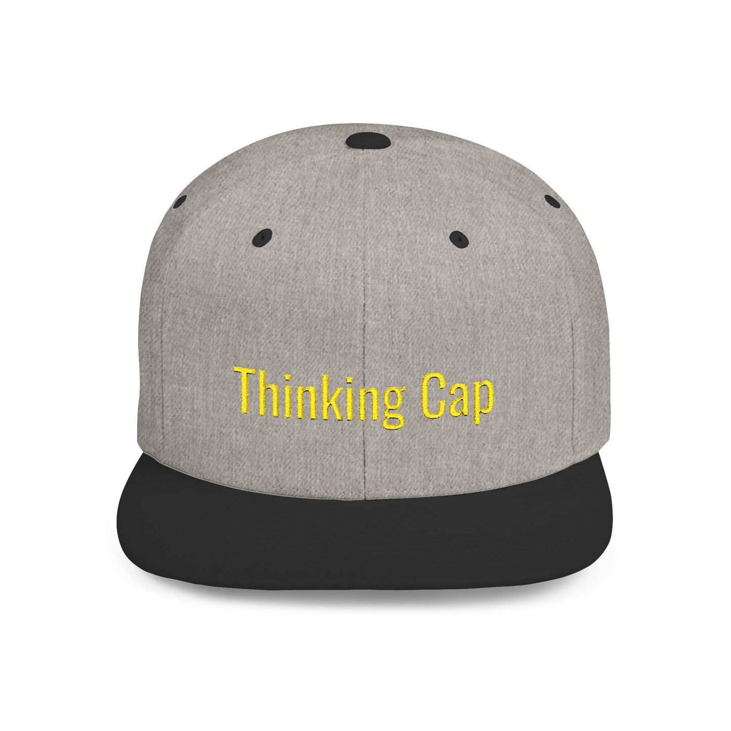 Text Thinking Cap Flat Bill Snapback – Lightweight, Custom Fit, Premium Quality