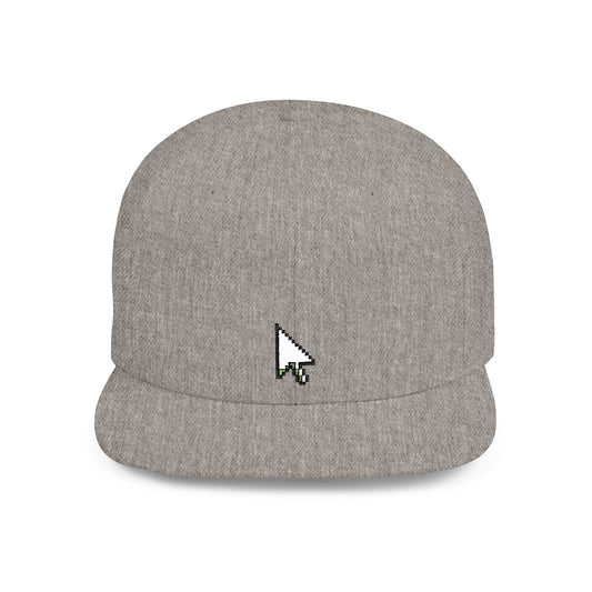 Copy of Icons Embroidered Pointer Flat Bill Snapback – Lightweight, Custom Fit, Premium Quality