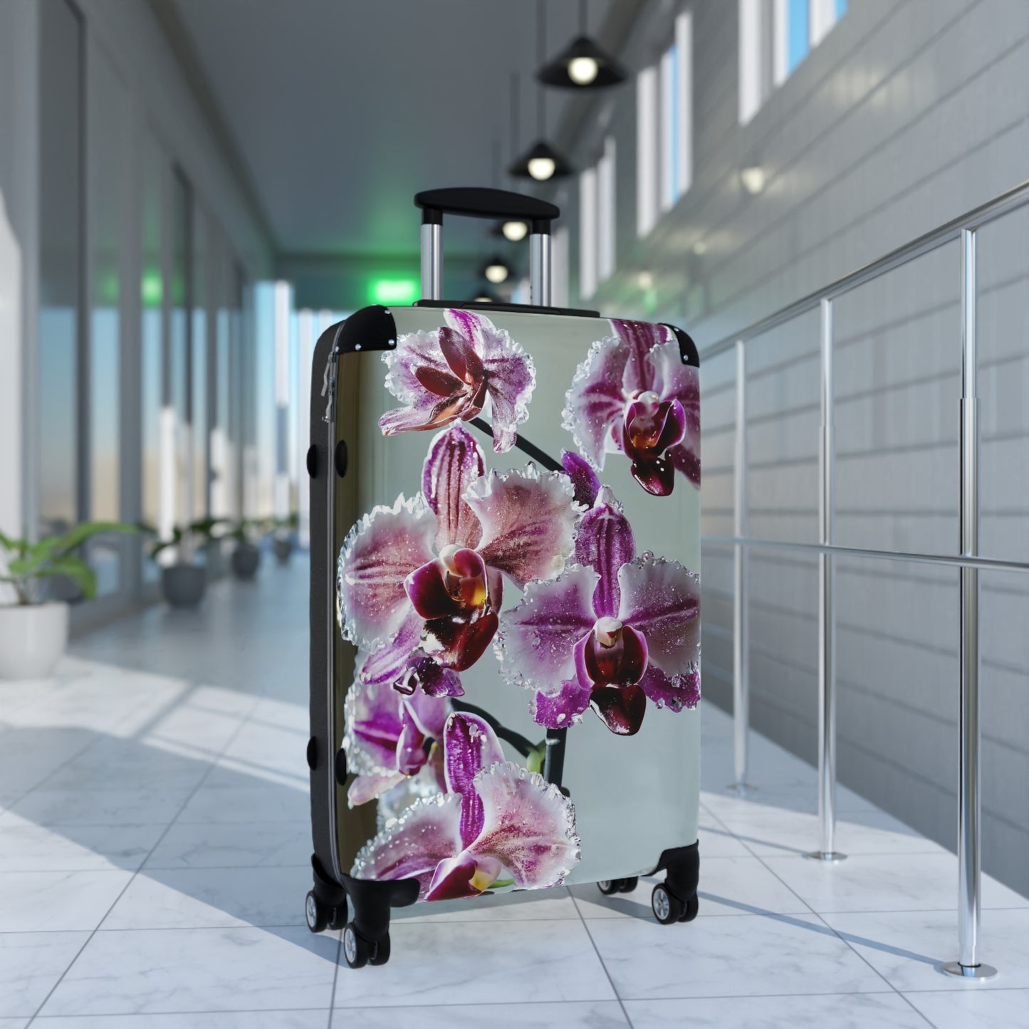 Nature Flowers Floral Spring Purple Art Carry-On Suitcase - Stylish Luggage for Travelers