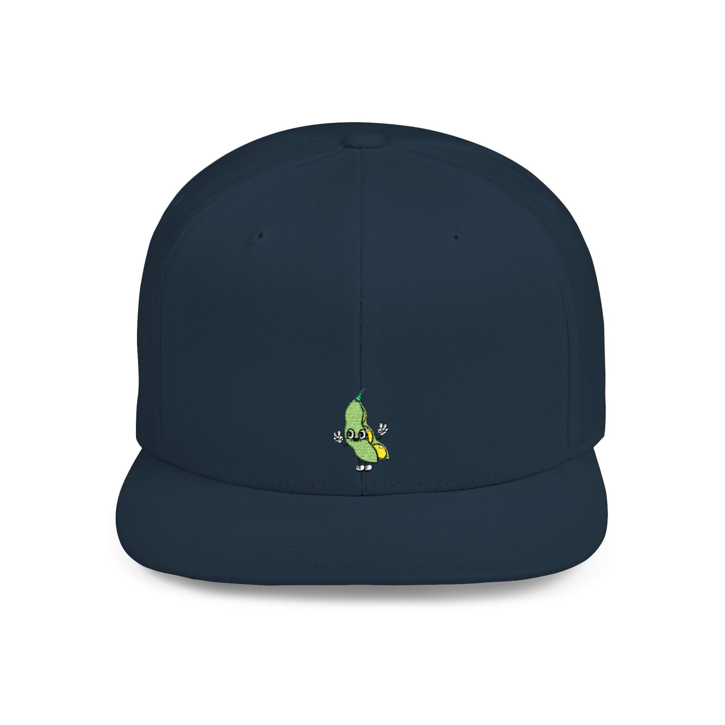Icons Embroidered Bean Flat Bill Snapback – Lightweight, Custom Fit, Premium Quality