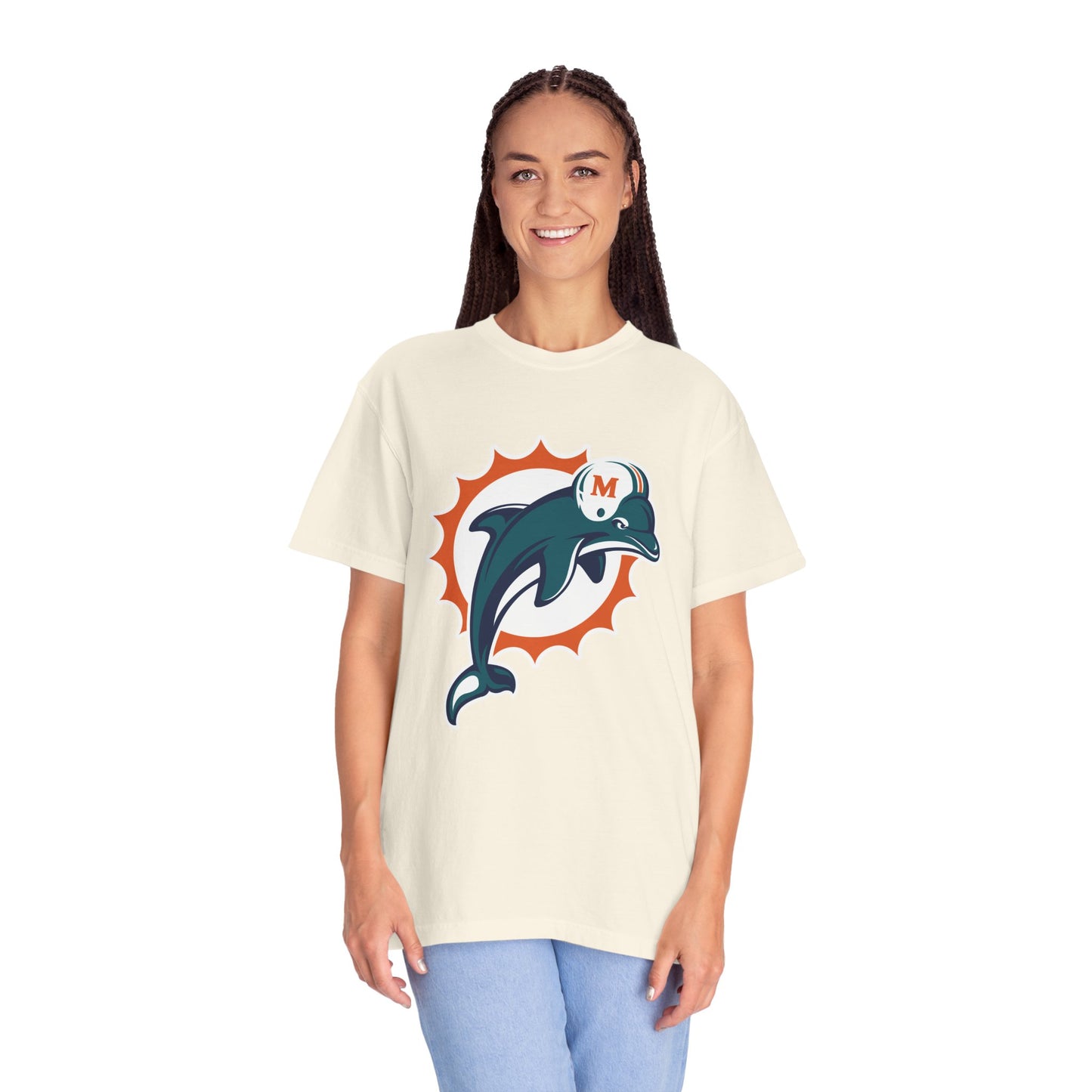 Miami Dolphins Gear Garment-Dyed T-Shirt – Premium Cotton Tee for Customization
