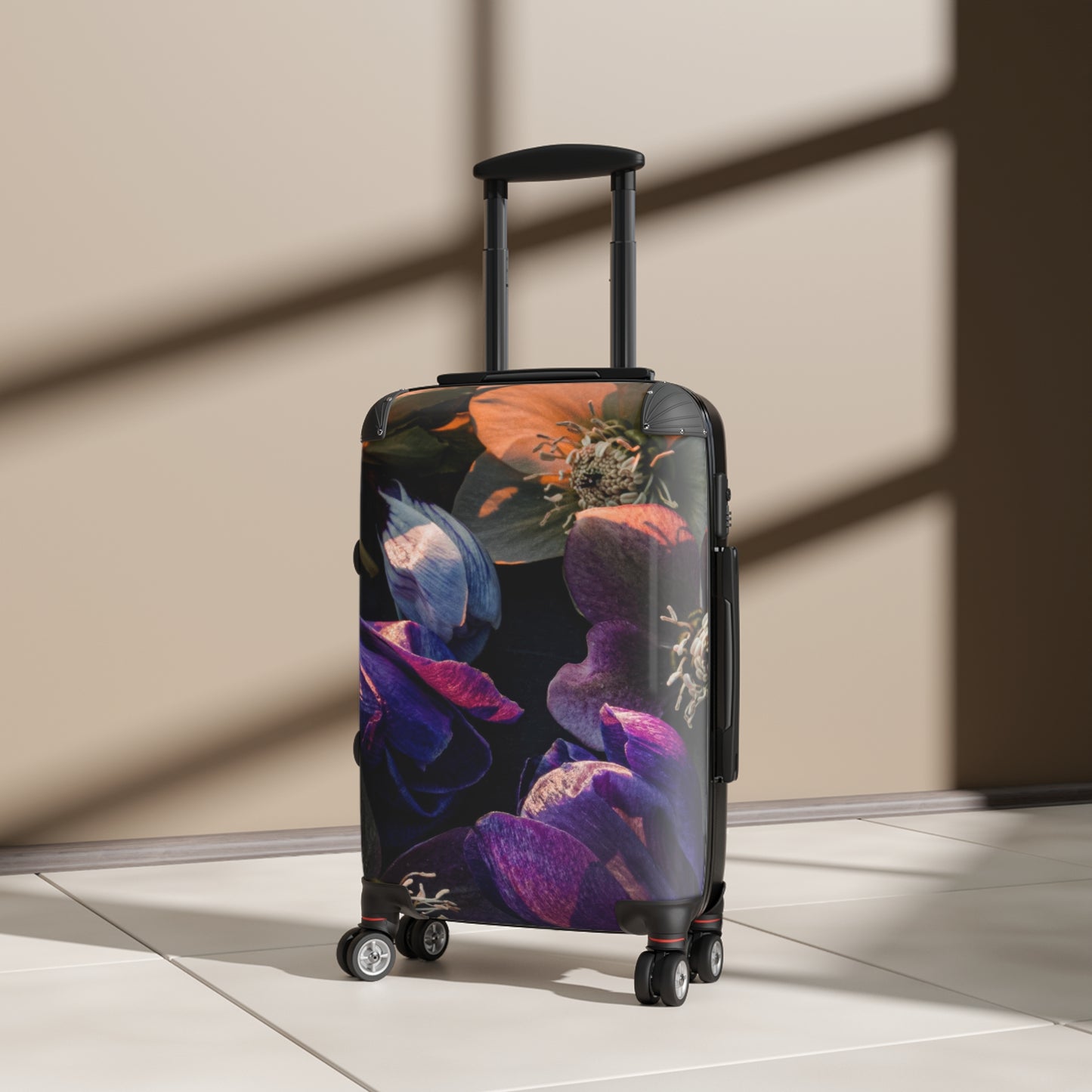Nature Flowers Floral Hellebore Art Carry-On Suitcase - Stylish Luggage for Travelers