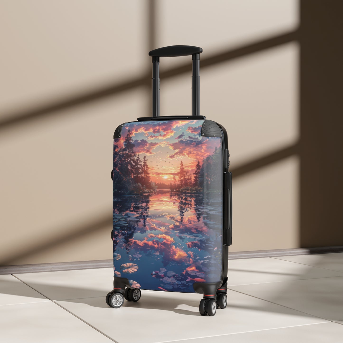 Nature Sunset Tranquil Art Carry-On Suitcase - Stylish Luggage for Travelers