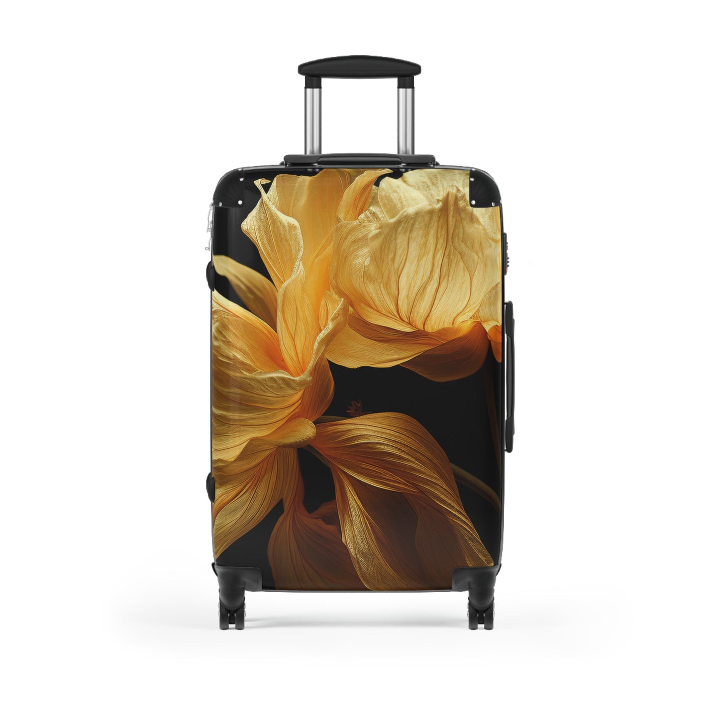 Nature Flowers Floral Yellow Hellebore Art Carry-On Suitcase - Stylish Luggage for Travelers