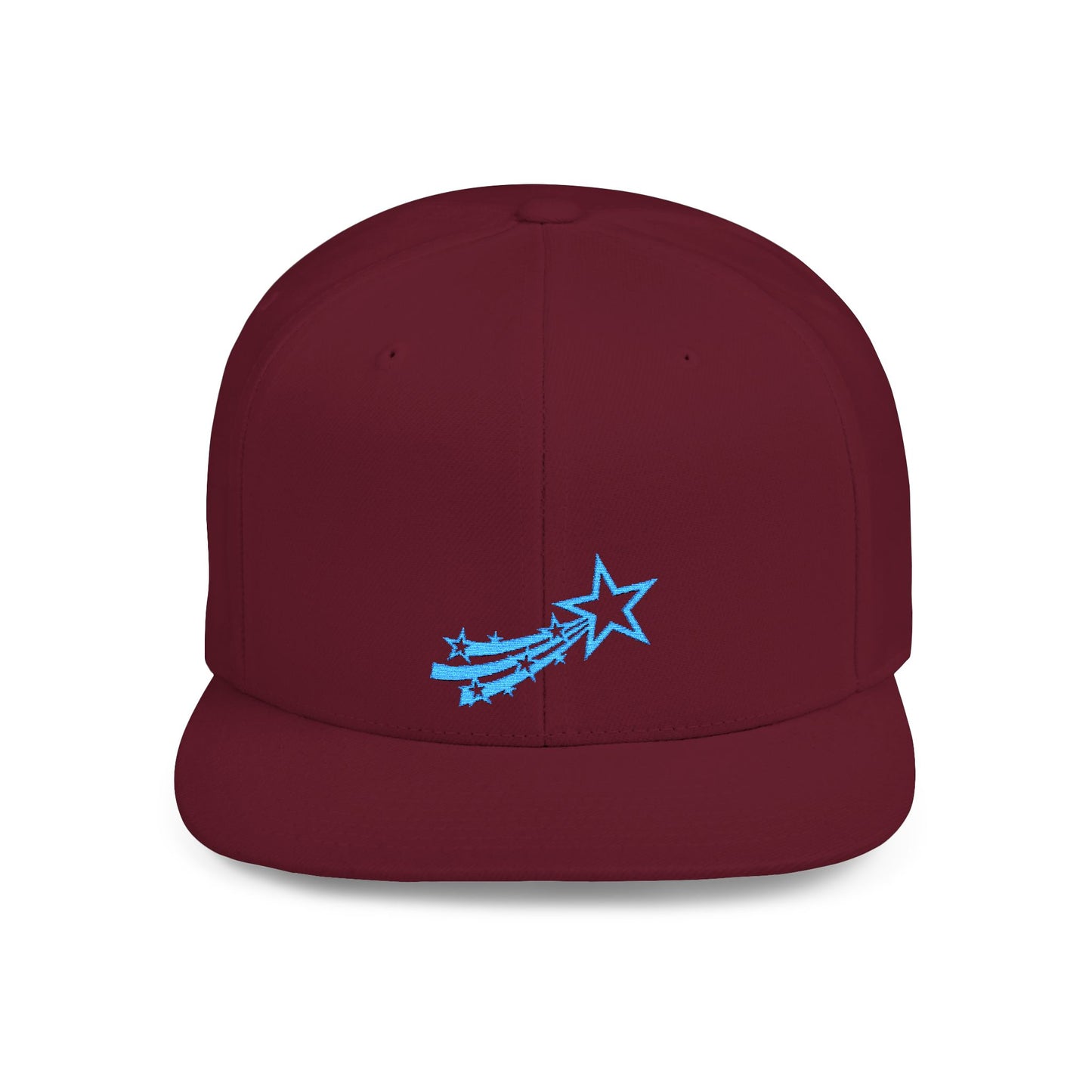 Icons Embroidered Star Comet Flat Bill Snapback – Lightweight, Custom Fit, Premium Quality