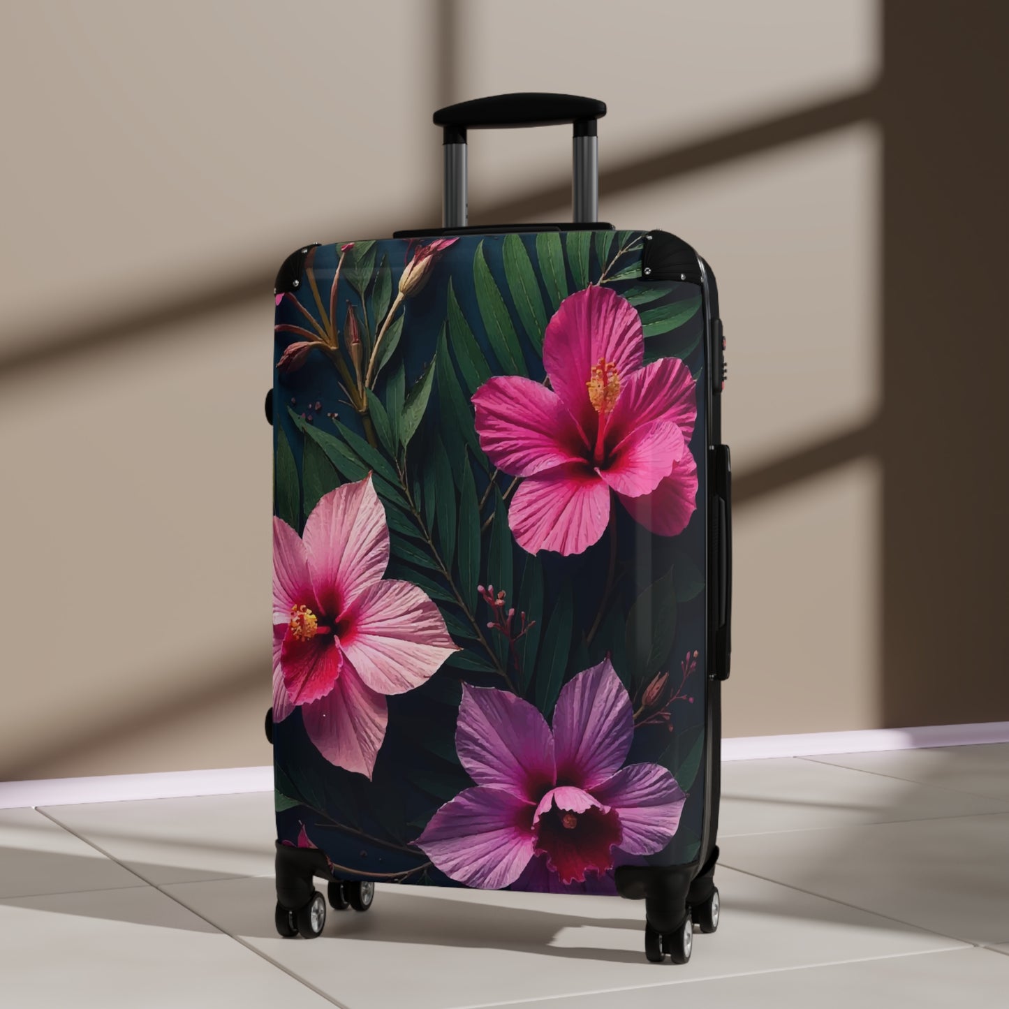 Nature Flowers Floral Beautiful Flower And Leaf Art Carry-On Suitcase - Stylish Luggage for Travelers