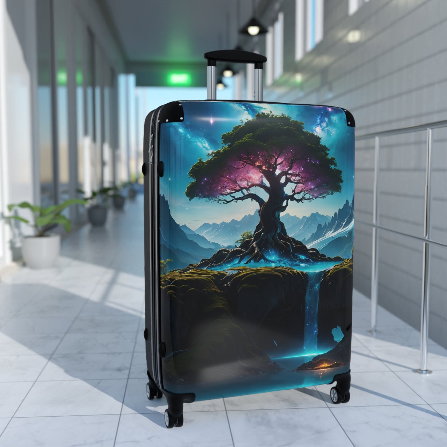 Fantasy Forest Trees Nature Art Carry-On Suitcase - Stylish Luggage for Travelers