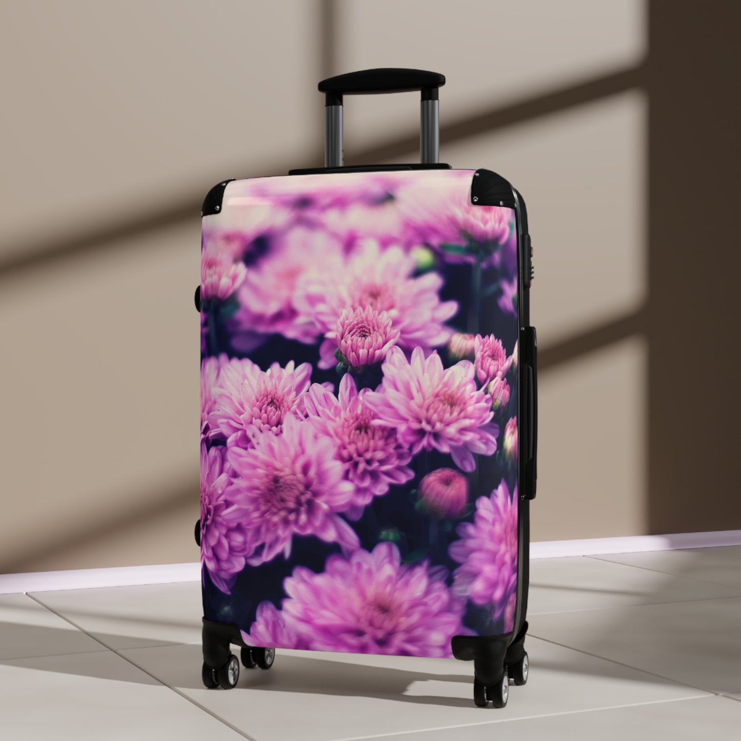 Nature Flowers Floral Chrysanthemum Art Carry-On Suitcase - Stylish Luggage for Travelers