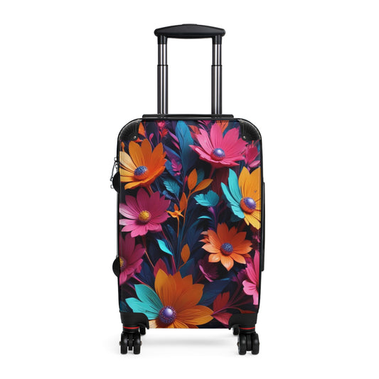 Nature Flowers Floral Colorful Art Carry-On Suitcase - Stylish Luggage for Travelers