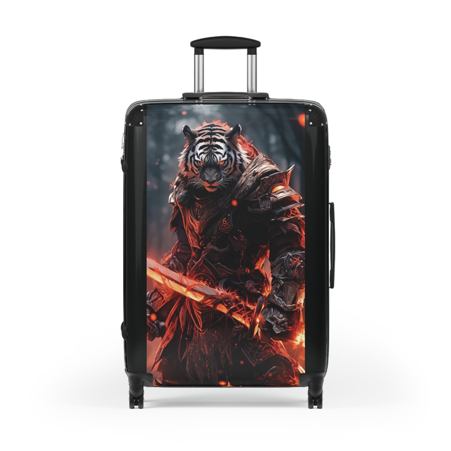 Art Tiger Warrior Fire Carry-On Suitcase - Stylish Luggage for Travelers