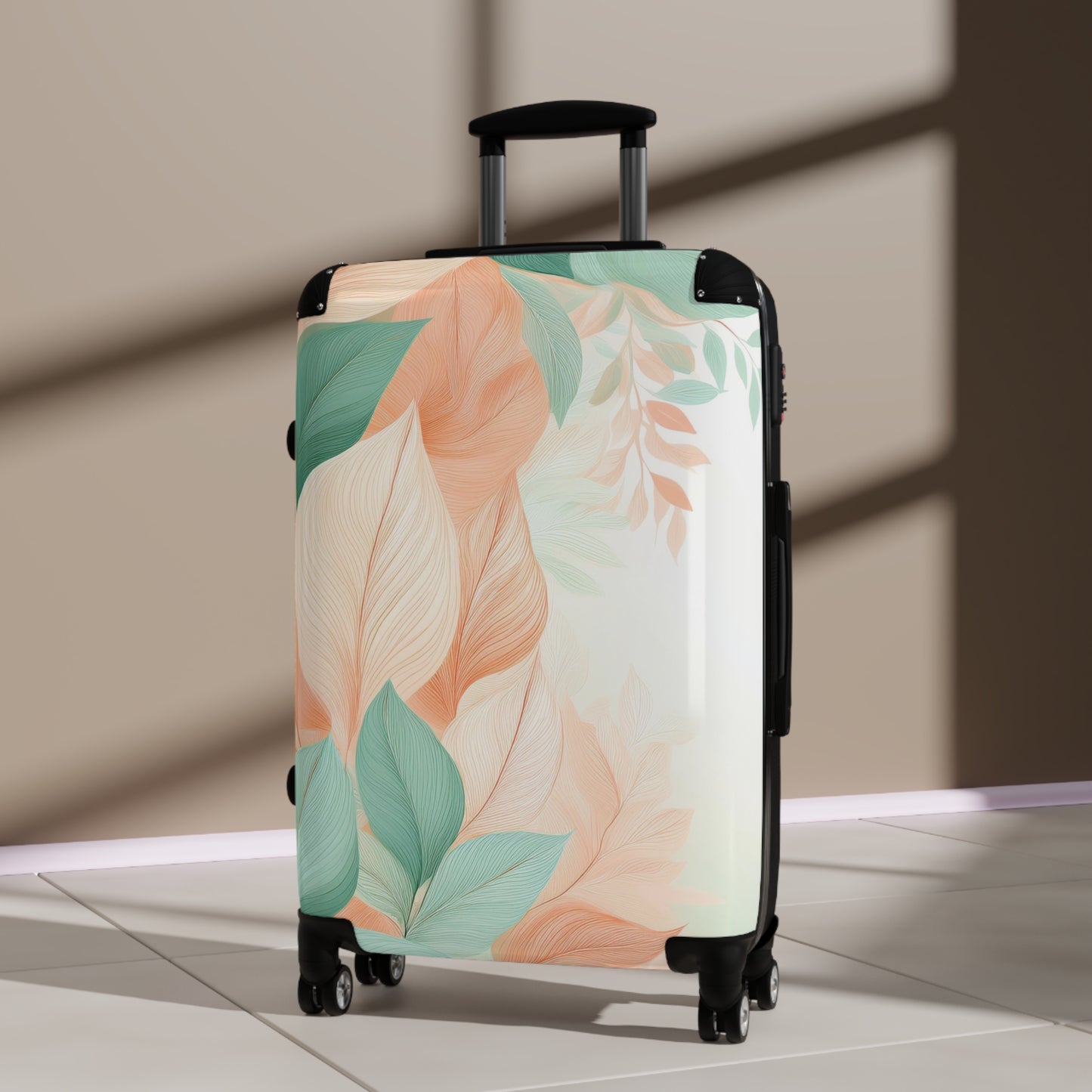 Nature Flowers Abstract Floral Art Carry-On Suitcase - Stylish Luggage for Travelers