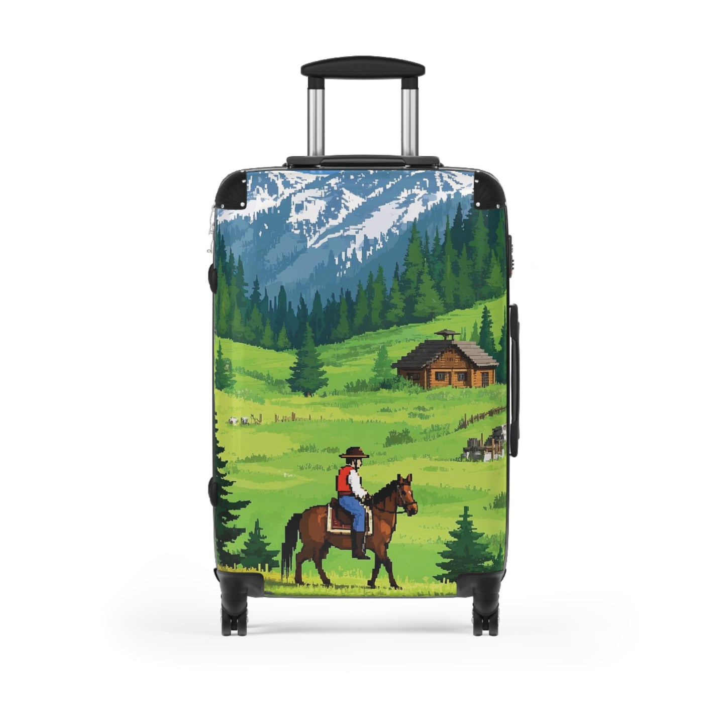 Nature Summer Forest FLoating Carry-On Suitcase - Stylish Luggage for Travelers
