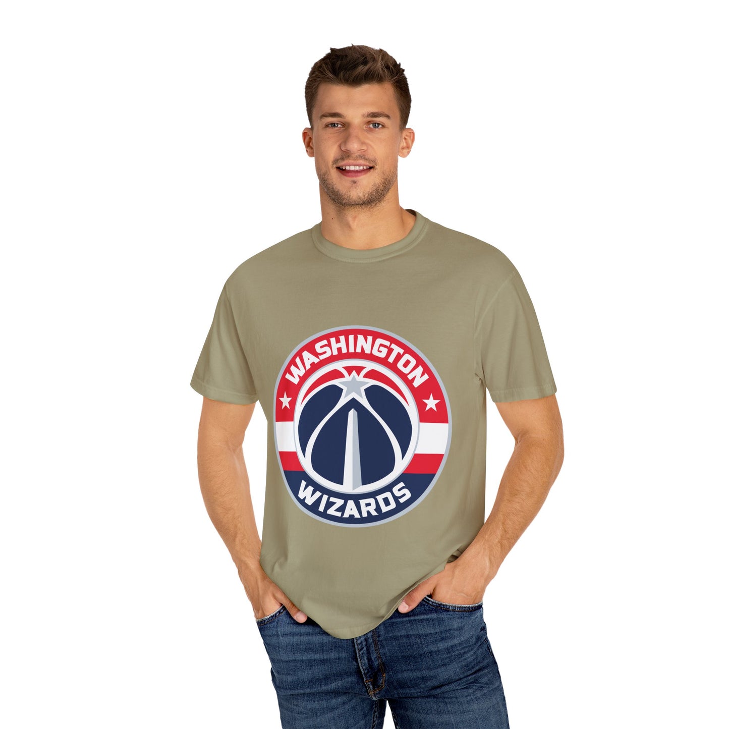 Washington Wizards Strong Garment-Dyed T-Shirt – Premium Cotton Tee for Customization