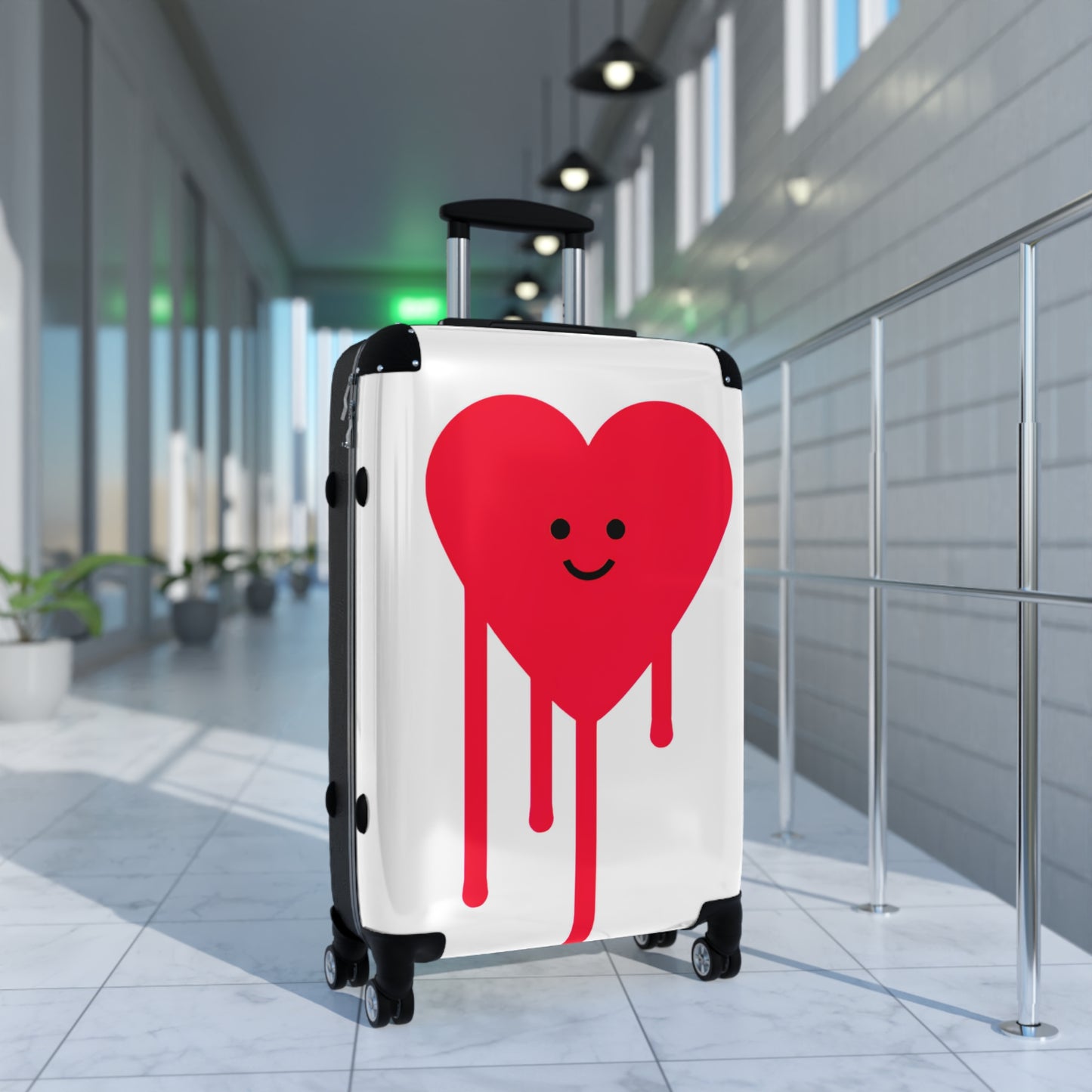 Love Drippy Heart Art Carry-On Suitcase - Stylish Luggage for Travelers