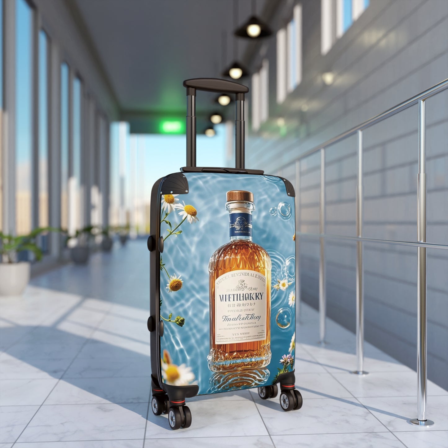 Nature Summer Rendering Glass Carry-On Suitcase - Stylish Luggage for Travelers