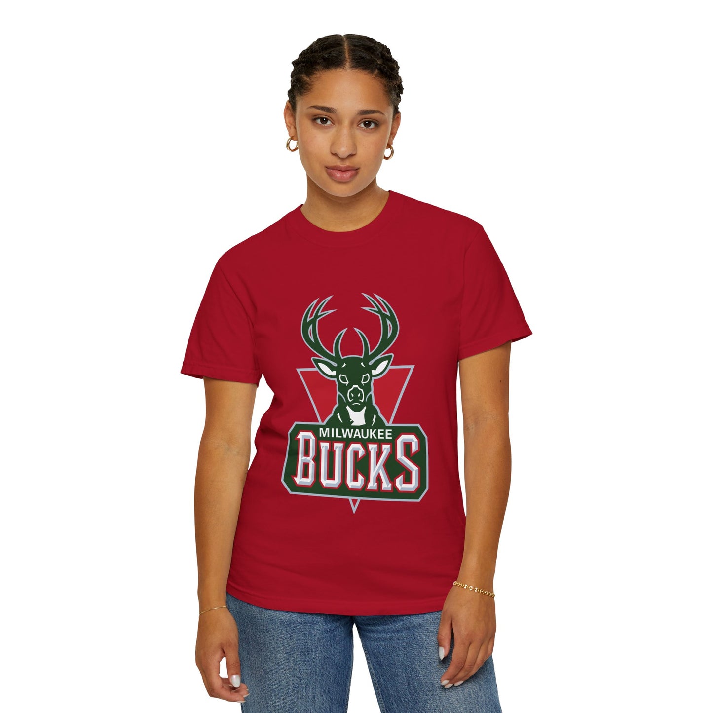 Milwaukee Bucks Strong Garment-Dyed T-Shirt – Premium Cotton Tee for Customization