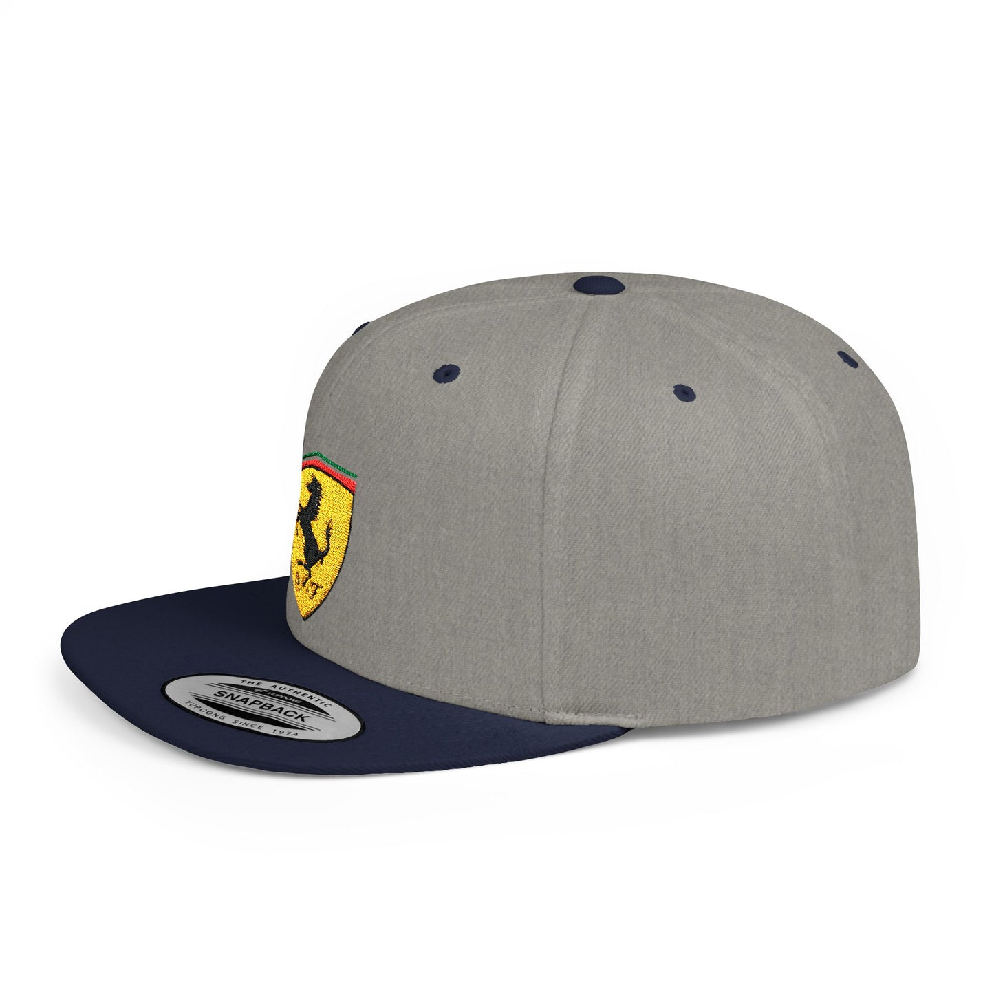 Ferrari Auto Flat Bill Snapback – Lightweight, Custom Fit, Premium Quality