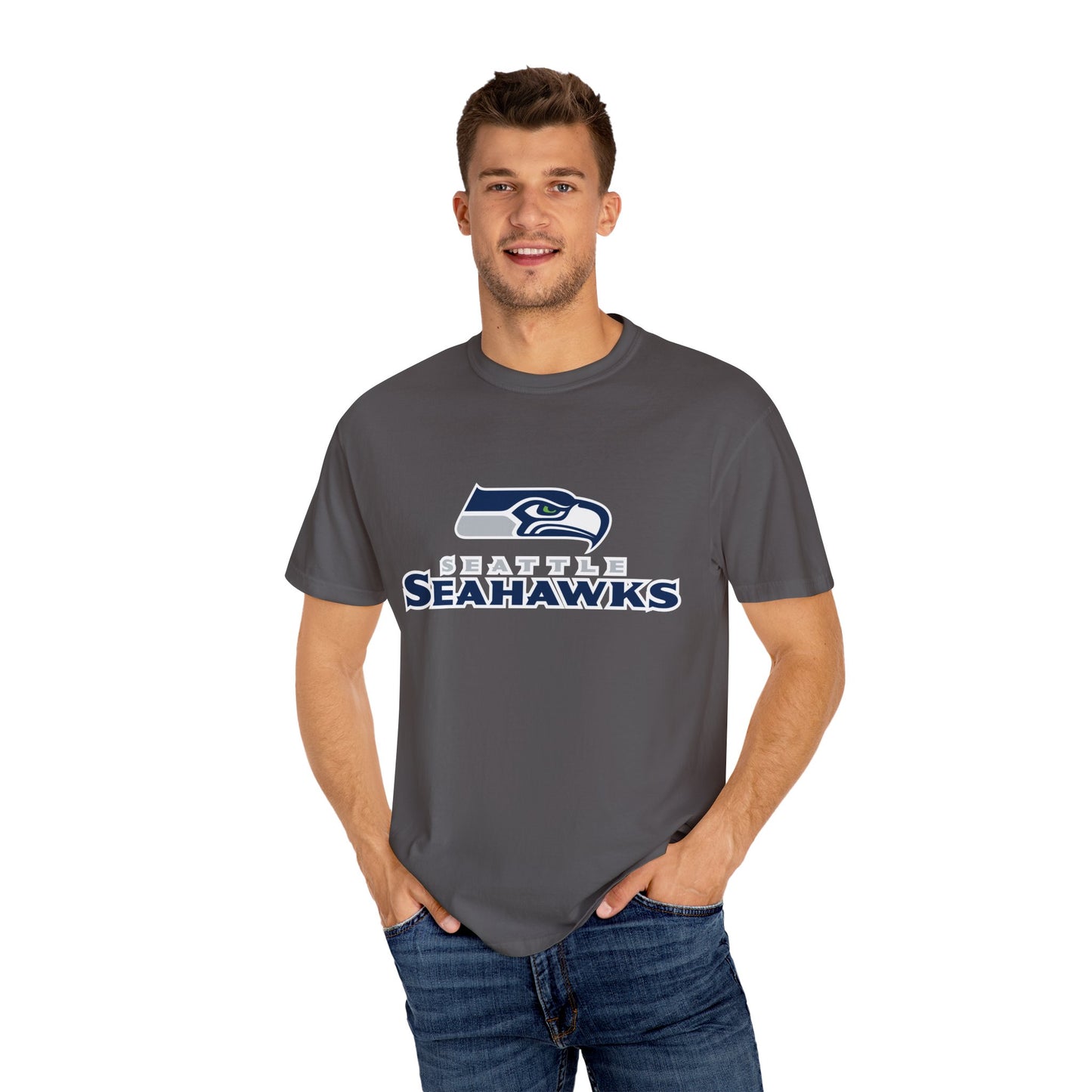Seattle Seahawks Gear Garment-Dyed T-Shirt – Premium Cotton Tee for Customization