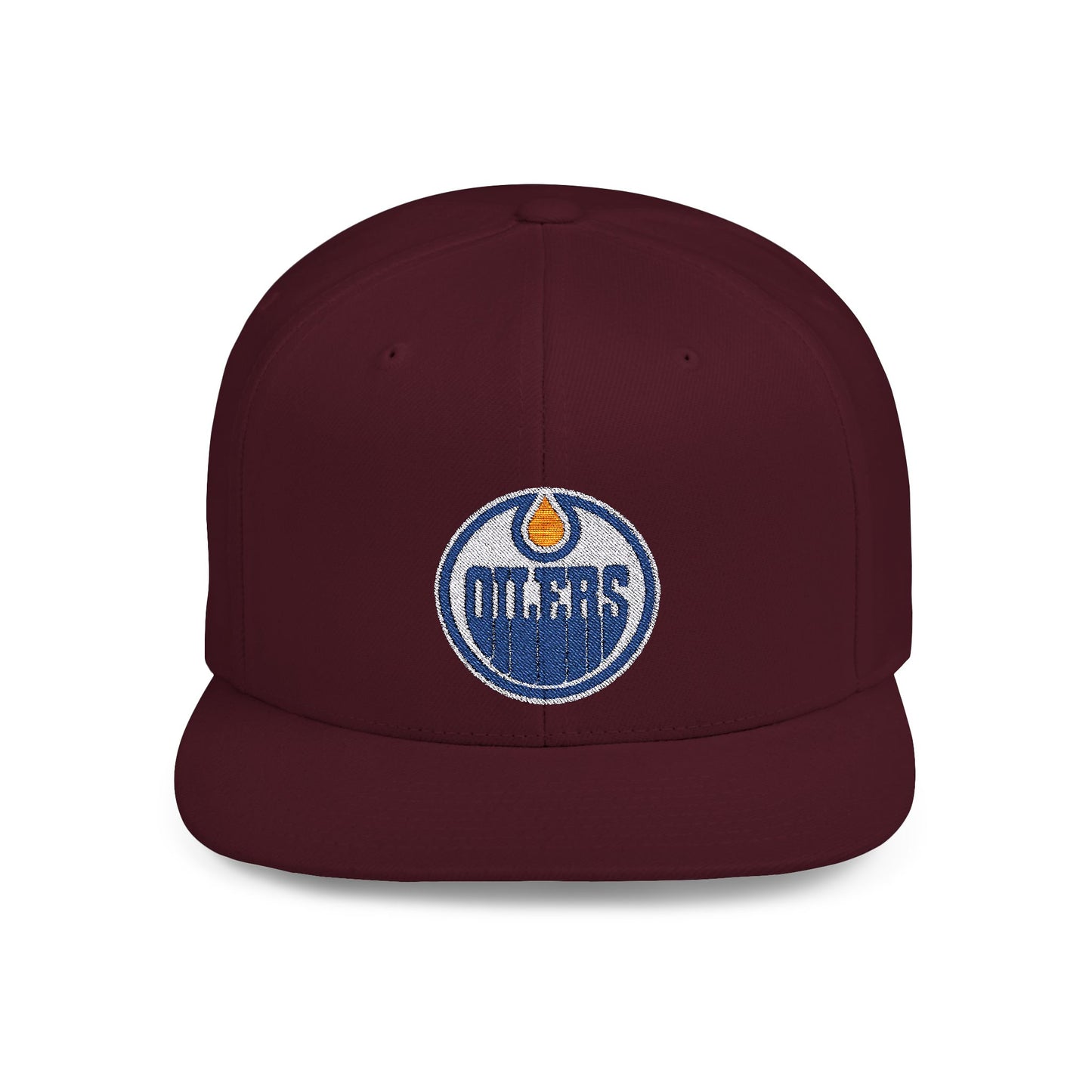 Edmonton Oilers Flat Bill Snapback – Lightweight, Custom Fit, Premium Quality