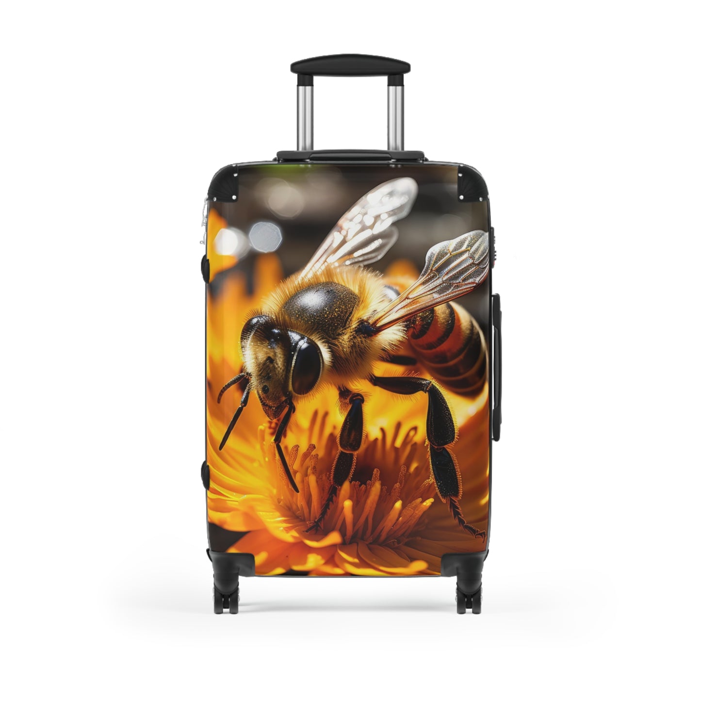 Nature Bees Collect Pollen Art Carry-On Suitcase - Stylish Luggage for Travelers