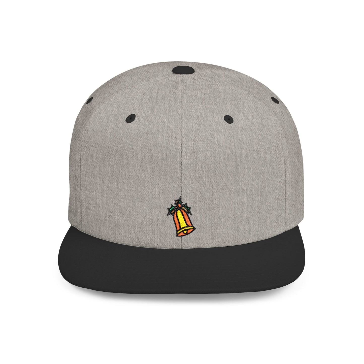 Icons Embroidered Bell Flat Bill Snapback – Lightweight, Custom Fit, Premium Quality