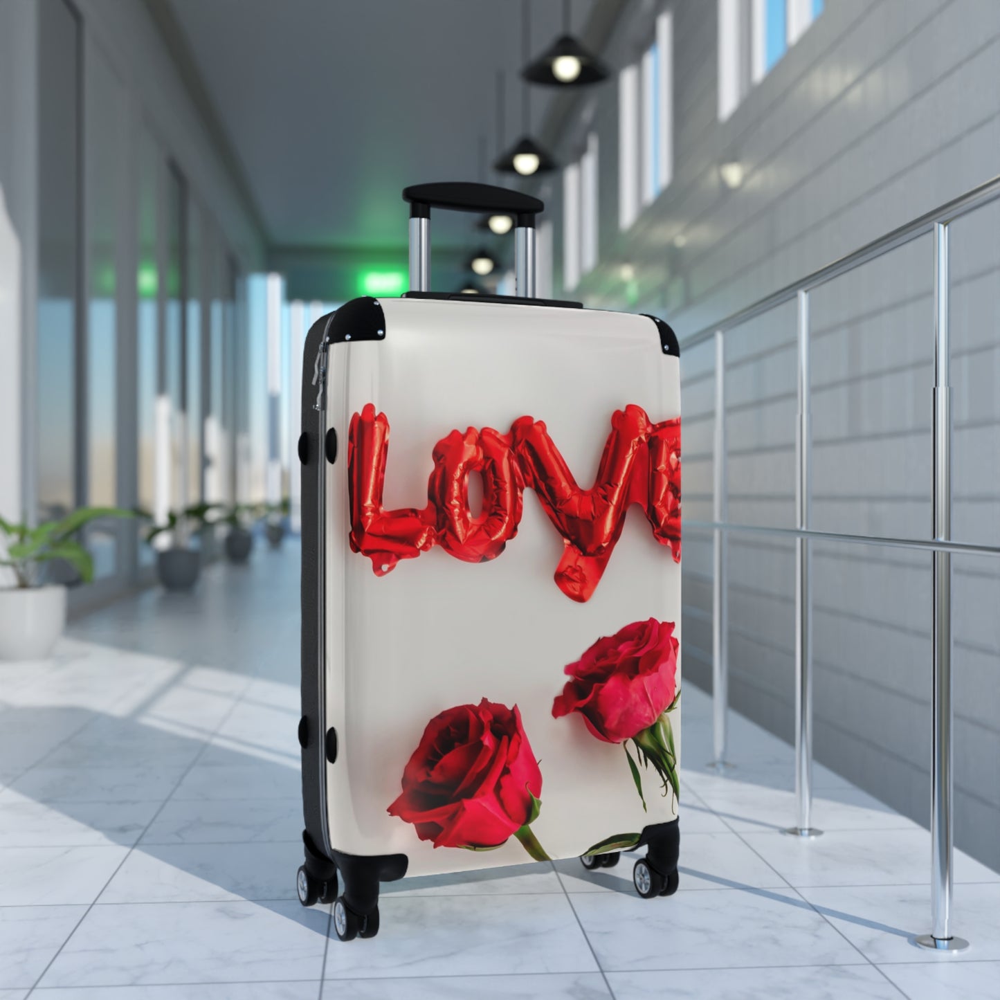 Nature Flowers Floral Red Love Art Carry-On Suitcase - Stylish Luggage for Travelers