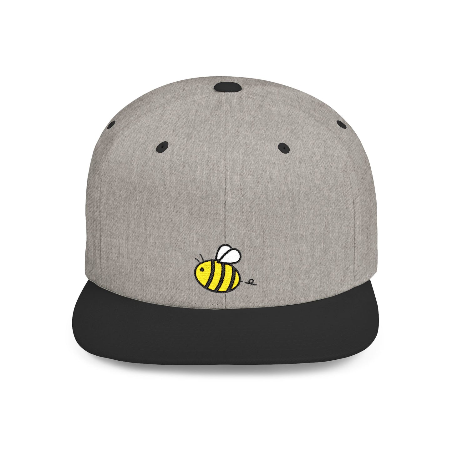 Icons Embroidered Bee Flat Bill Snapback – Lightweight, Custom Fit, Premium Quality
