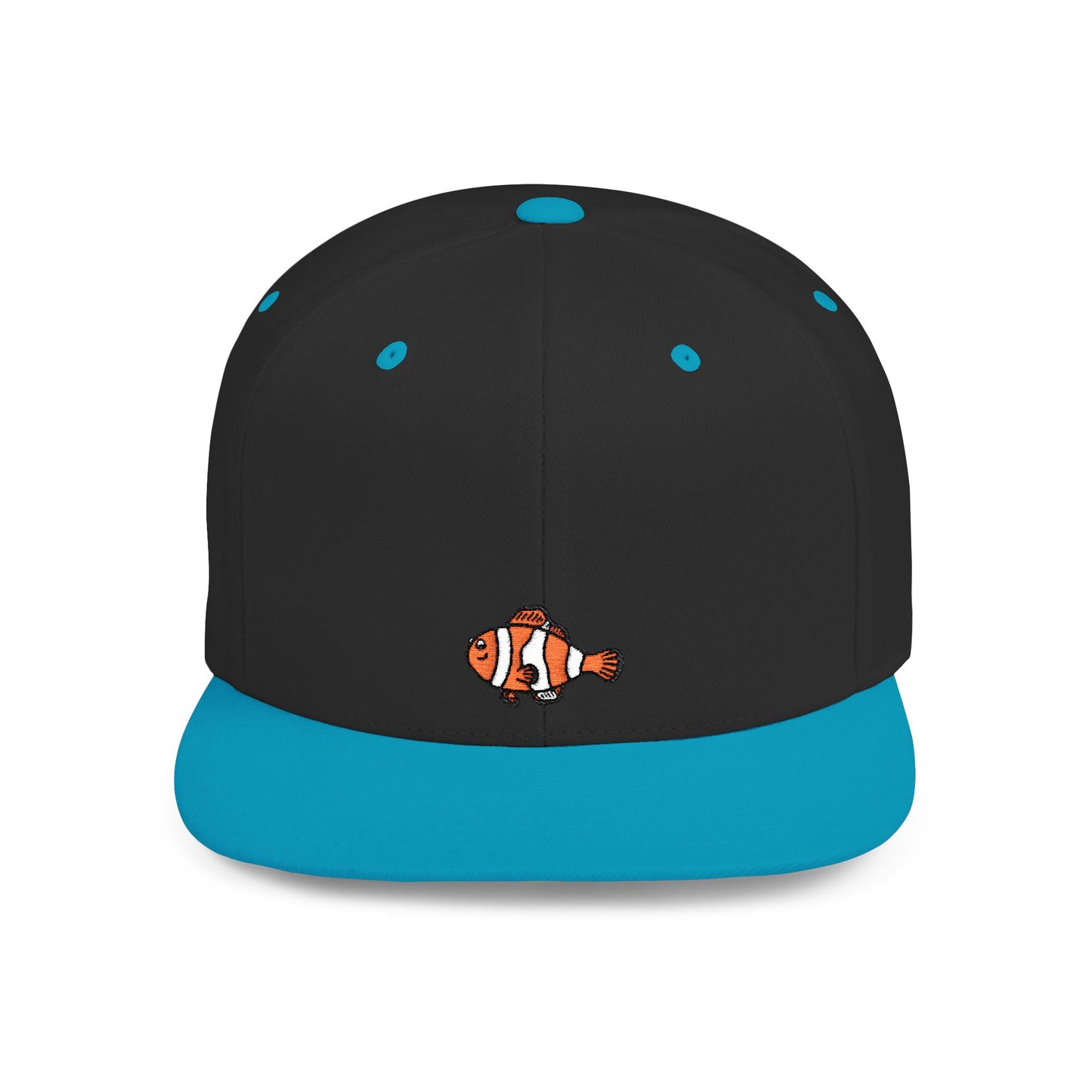 Icons Embroidered Nemon Fish Flat Bill Snapback – Lightweight, Custom Fit, Premium Quality