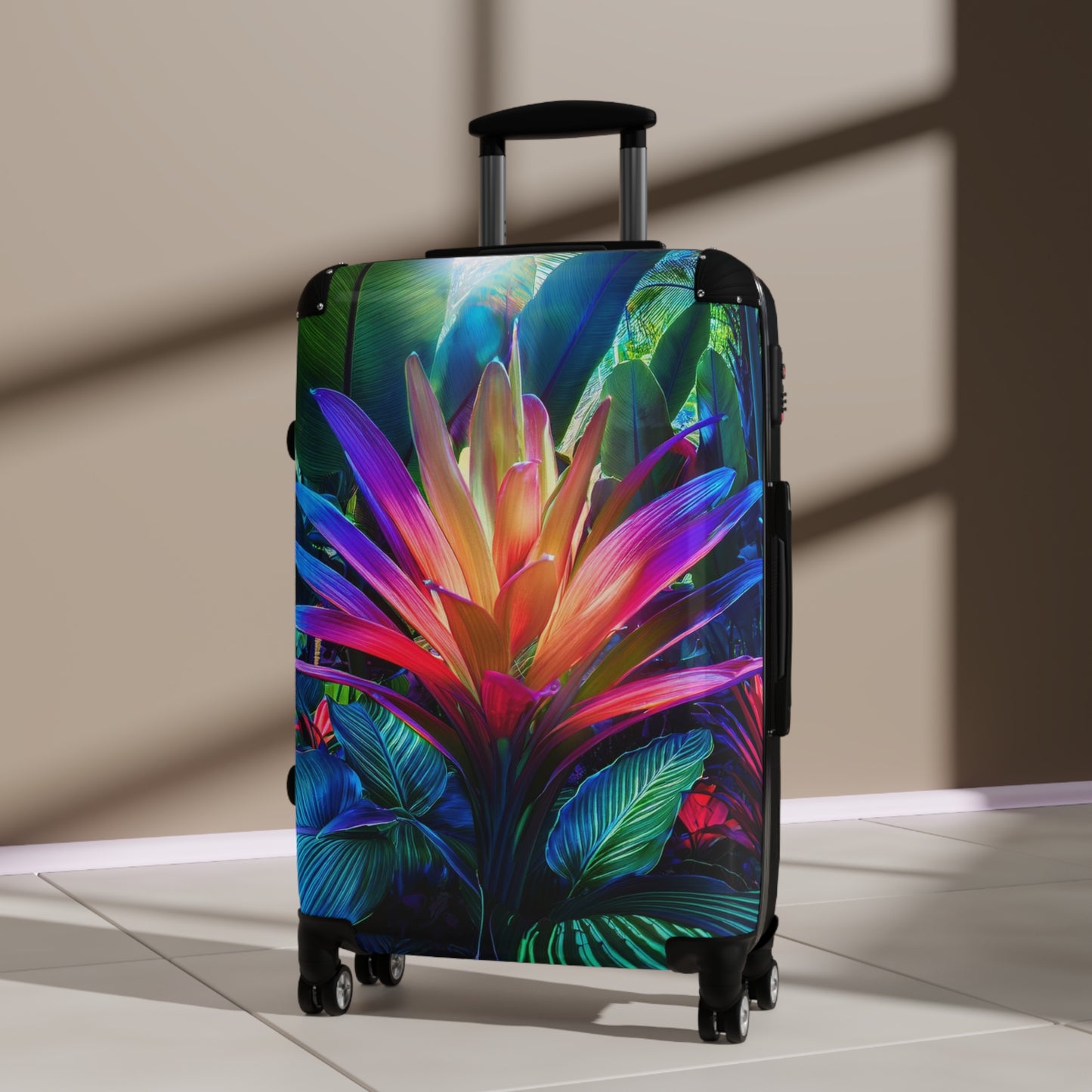 Nature Flowers Floral Vibrant Carry-On Suitcase - Stylish Luggage for Travelers