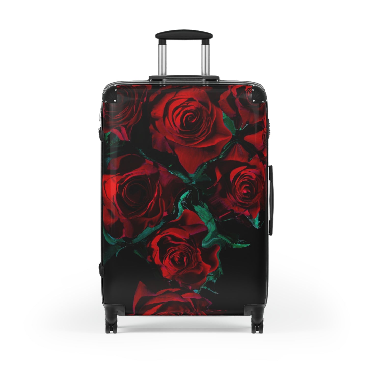 Nature Flowers Floral Red Rose Amoled Art Carry-On Suitcase - Stylish Luggage for Travelers