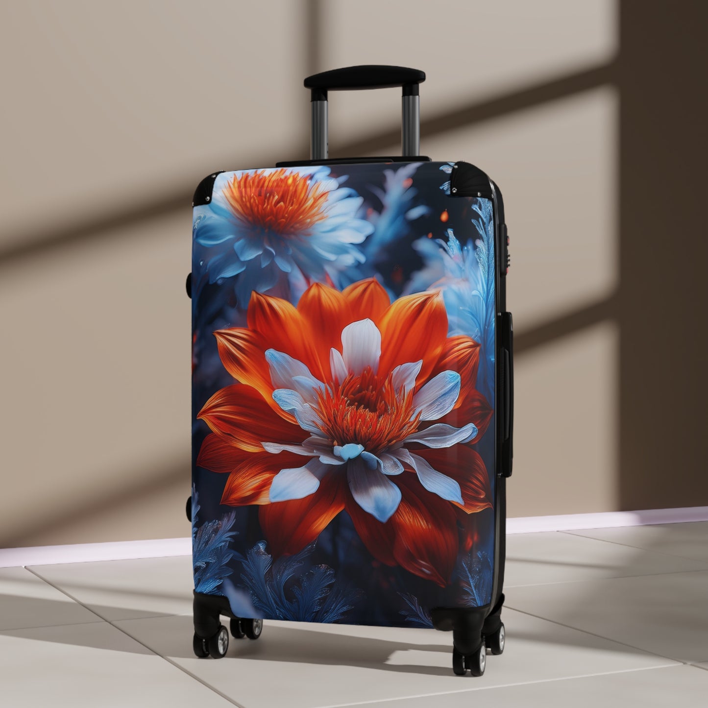 Nature Flowers Floral Orange Blooms Art Carry-On Suitcase - Stylish Luggage for Travelers