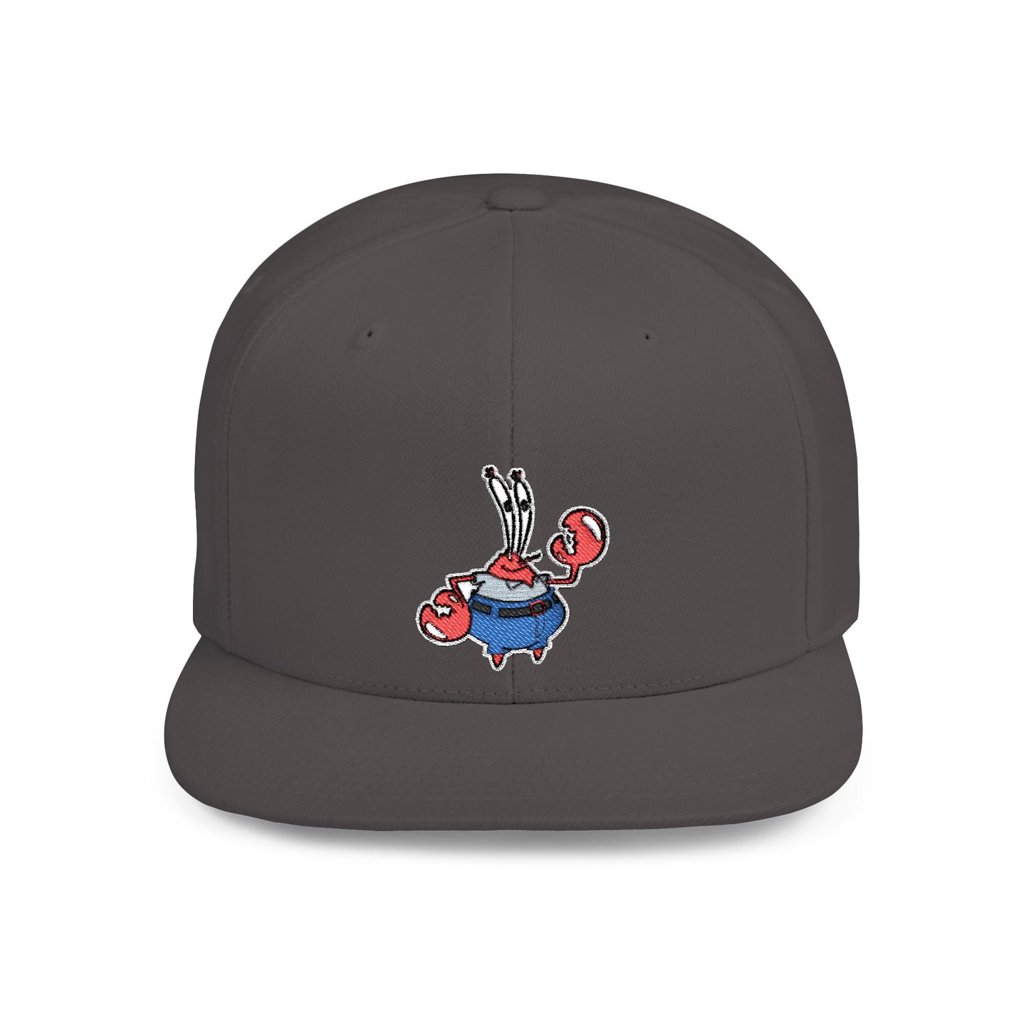 Spongebob Squarepants Mr Krabs Flat Bill Snapback – Lightweight, Custom Fit, Premium Quality
