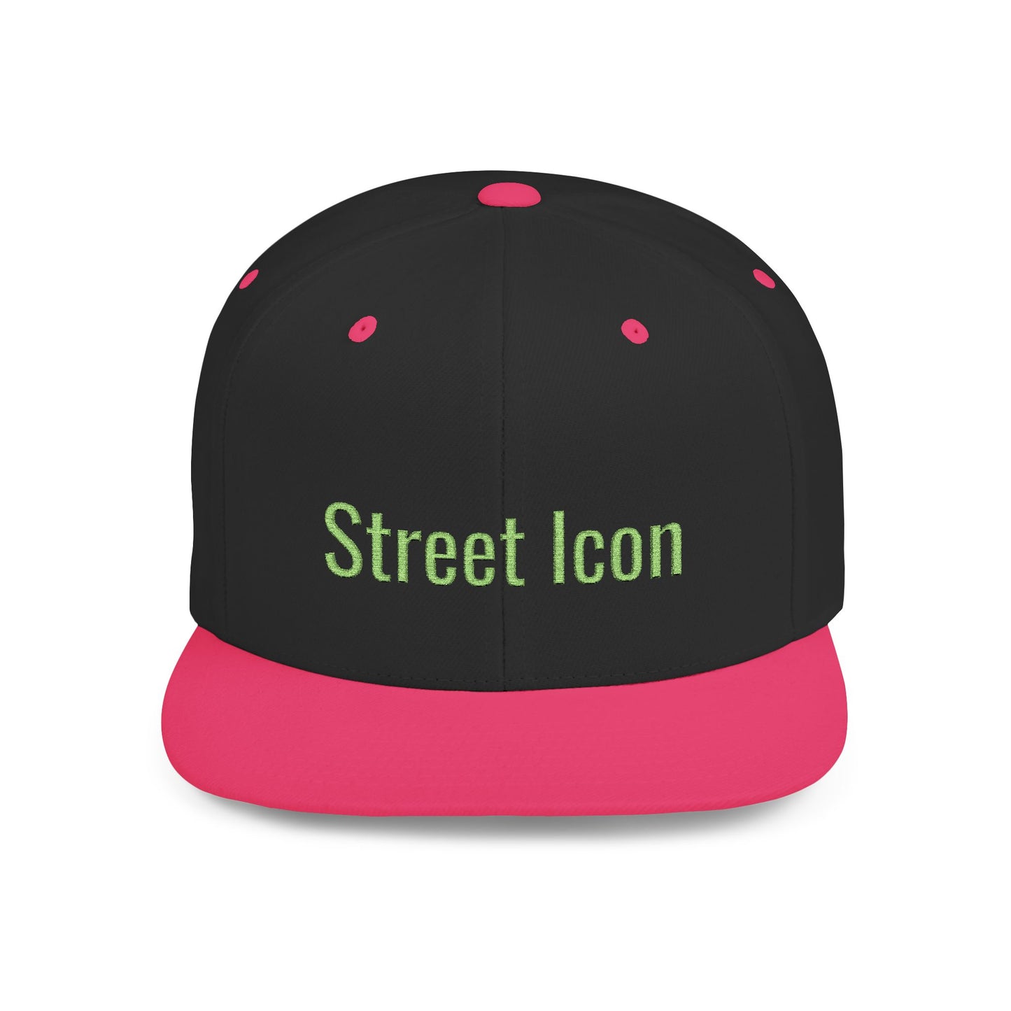 Text Street Icon Flat Bill Snapback – Lightweight, Custom Fit, Premium Quality