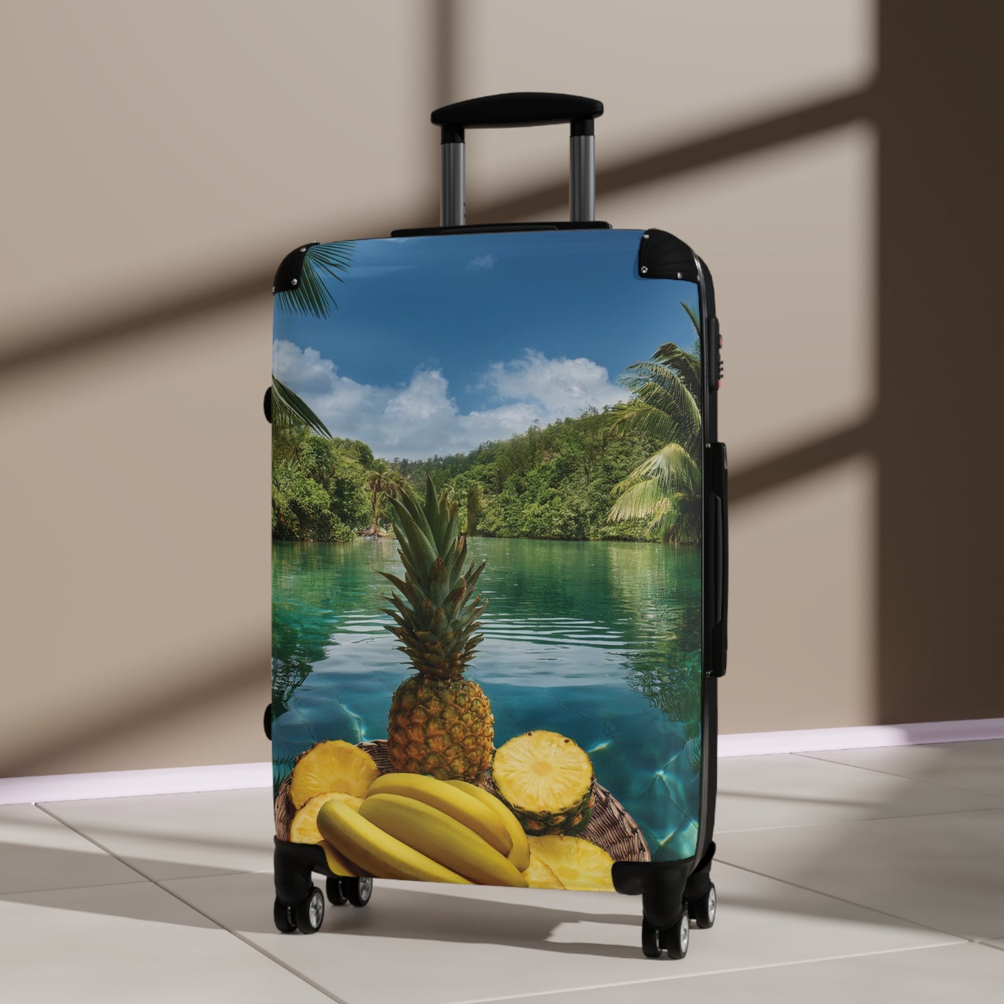 Nature Summer Fruits Float on River in Pool Carry-On Suitcase - Stylish Luggage for Travelers