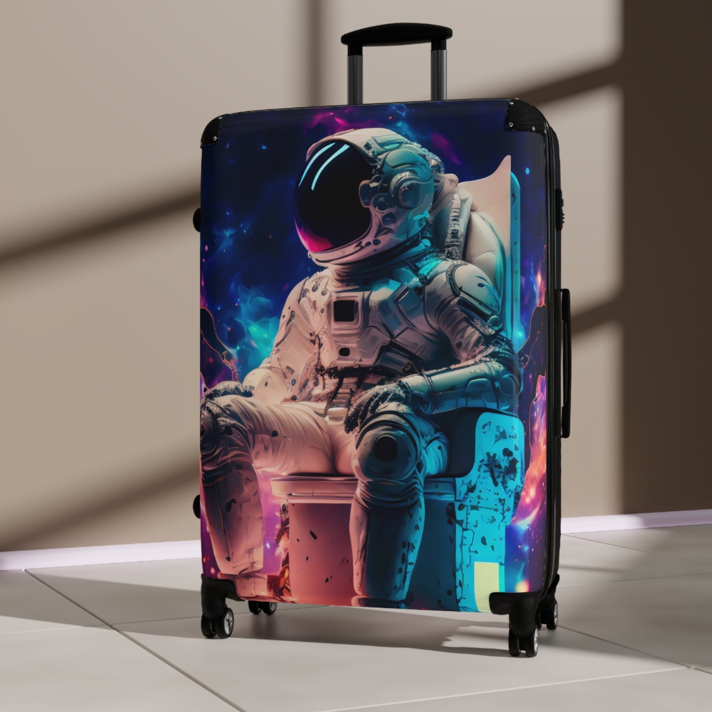 Space Astronaut Chill Carry-On Suitcase - Stylish Luggage for Travelers