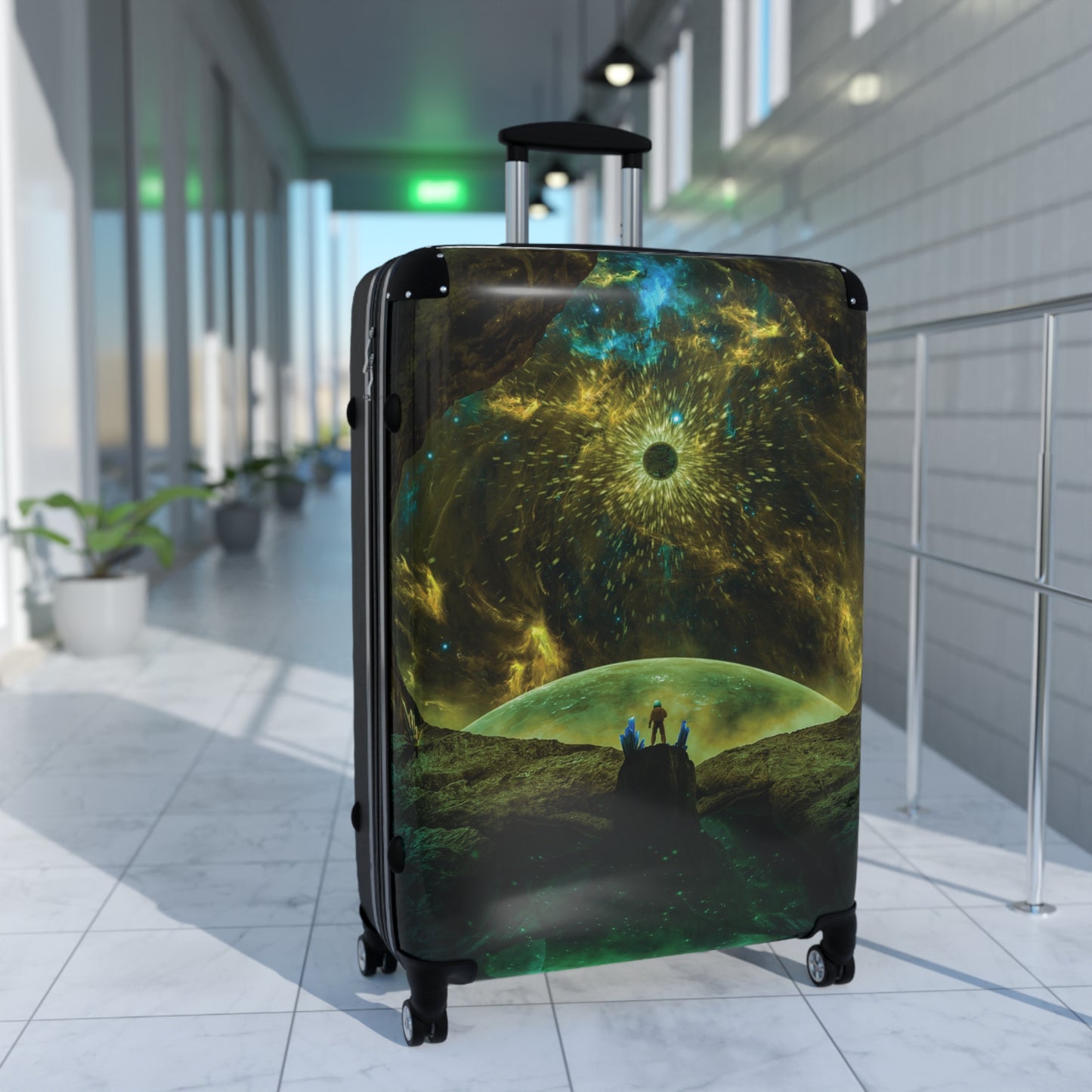 Art Astronaut Explorer Carry-On Suitcase - Stylish Luggage for Travelers