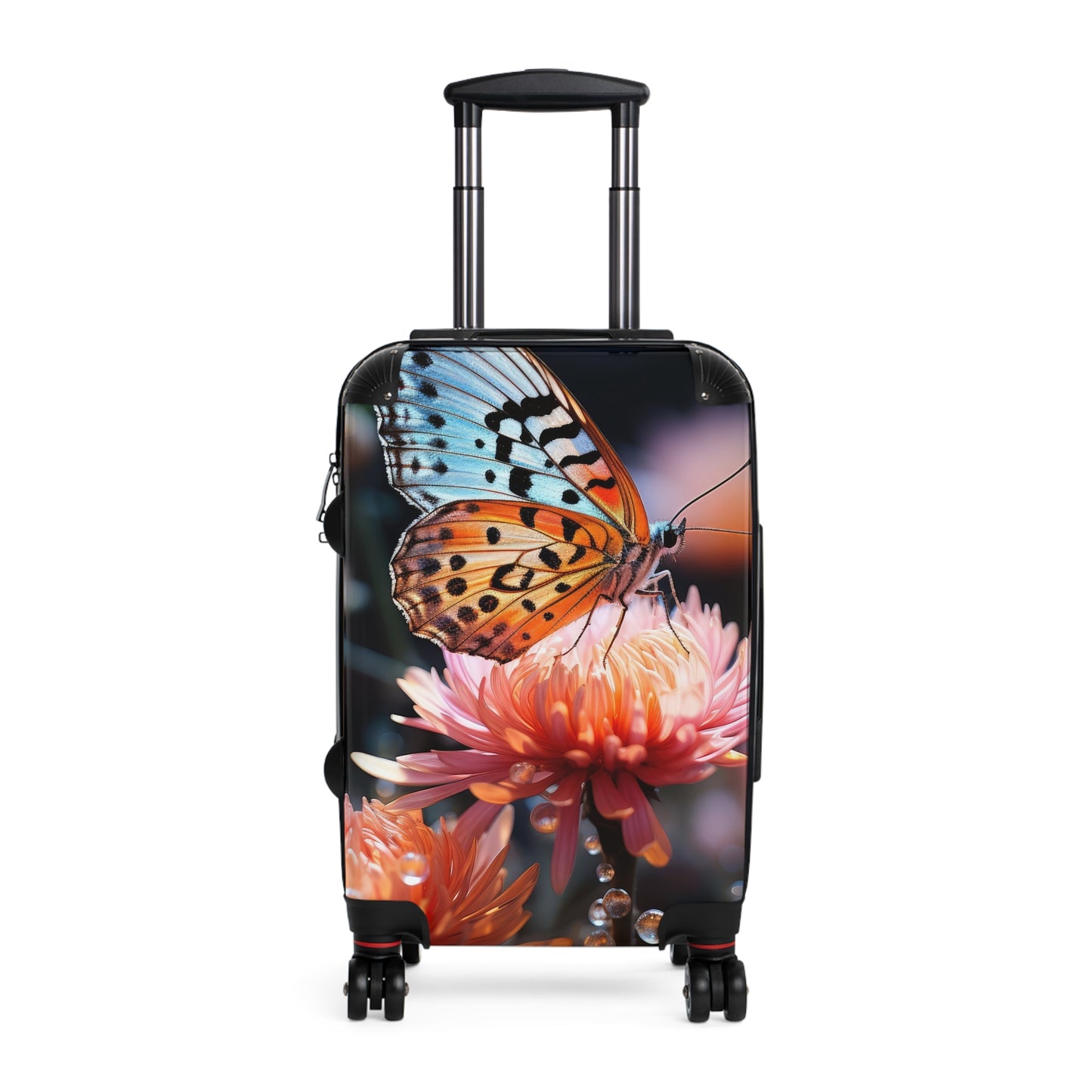 Nature Butterflies Floral On Flowers Art Carry-On Suitcase - Stylish Luggage for Travelers