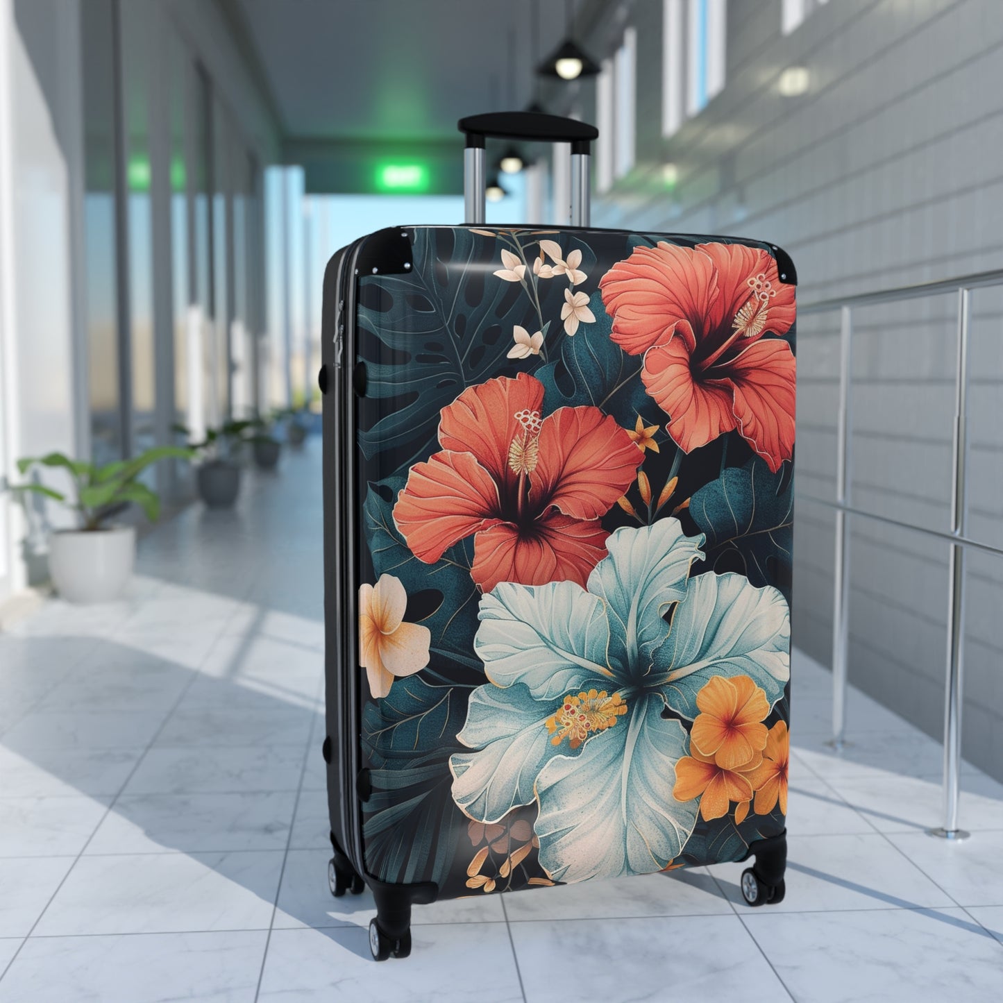 Nature Flowers Floral Animated Flower Art Carry-On Suitcase - Stylish Luggage for Travelers