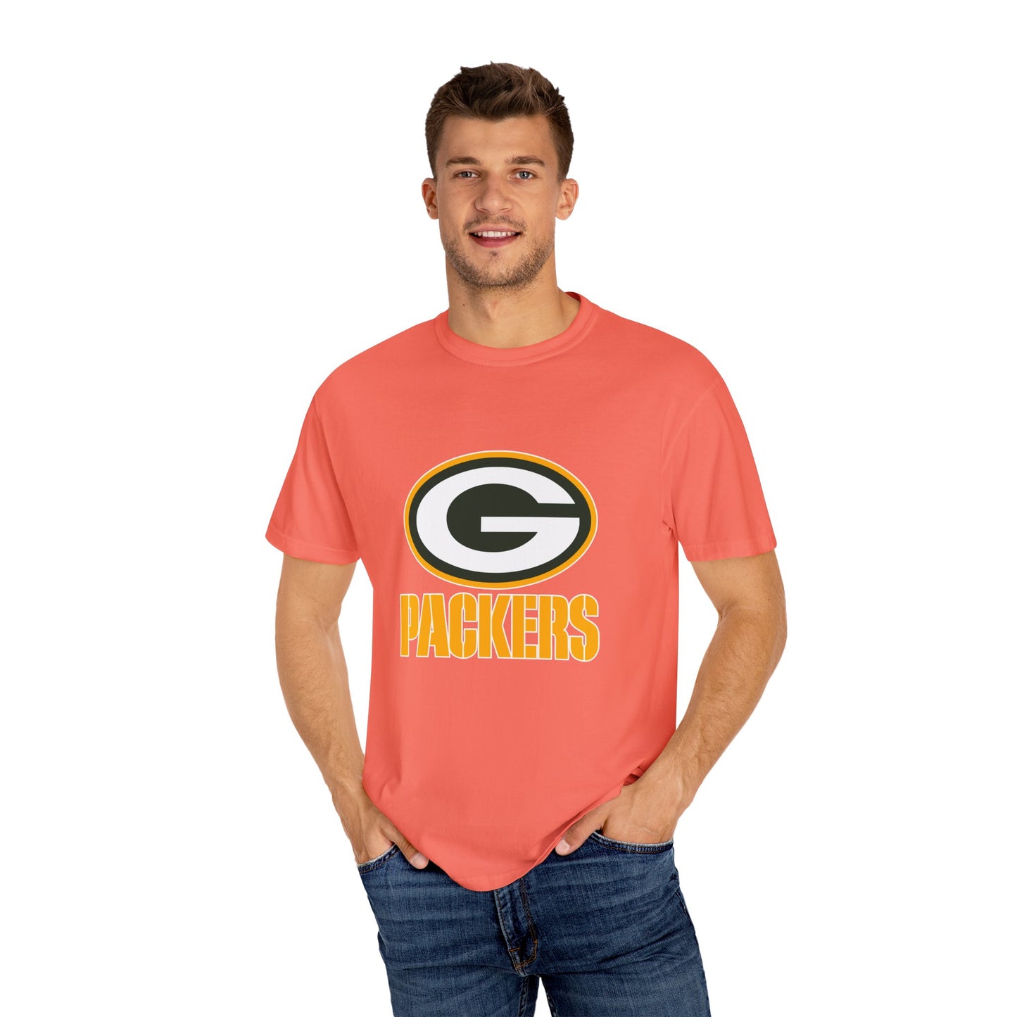 Green Bay Packers Merchandise Garment-Dyed T-Shirt – Premium Cotton Tee for Customization