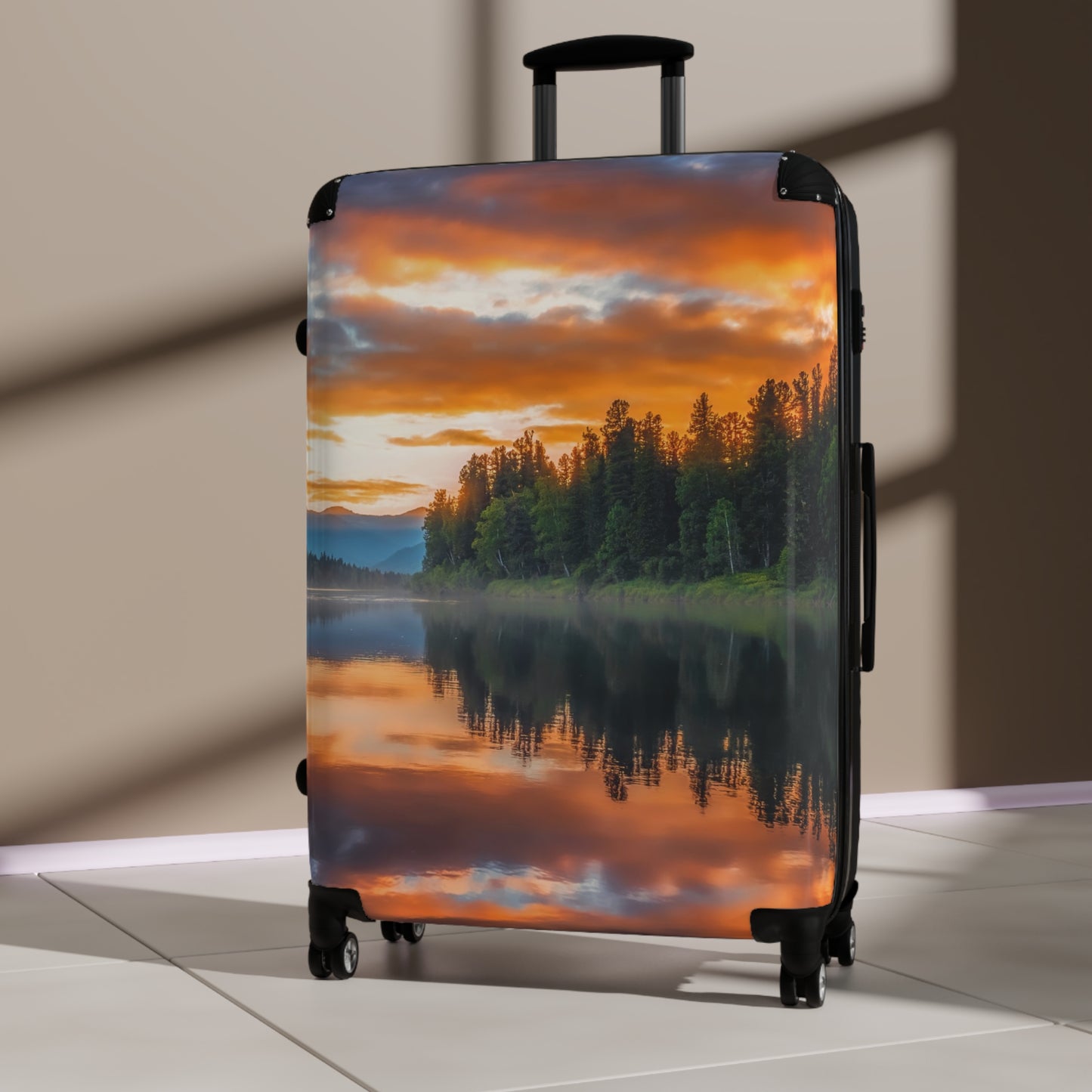 Nature Forest River Art Carry-On Suitcase - Stylish Luggage for Travelers