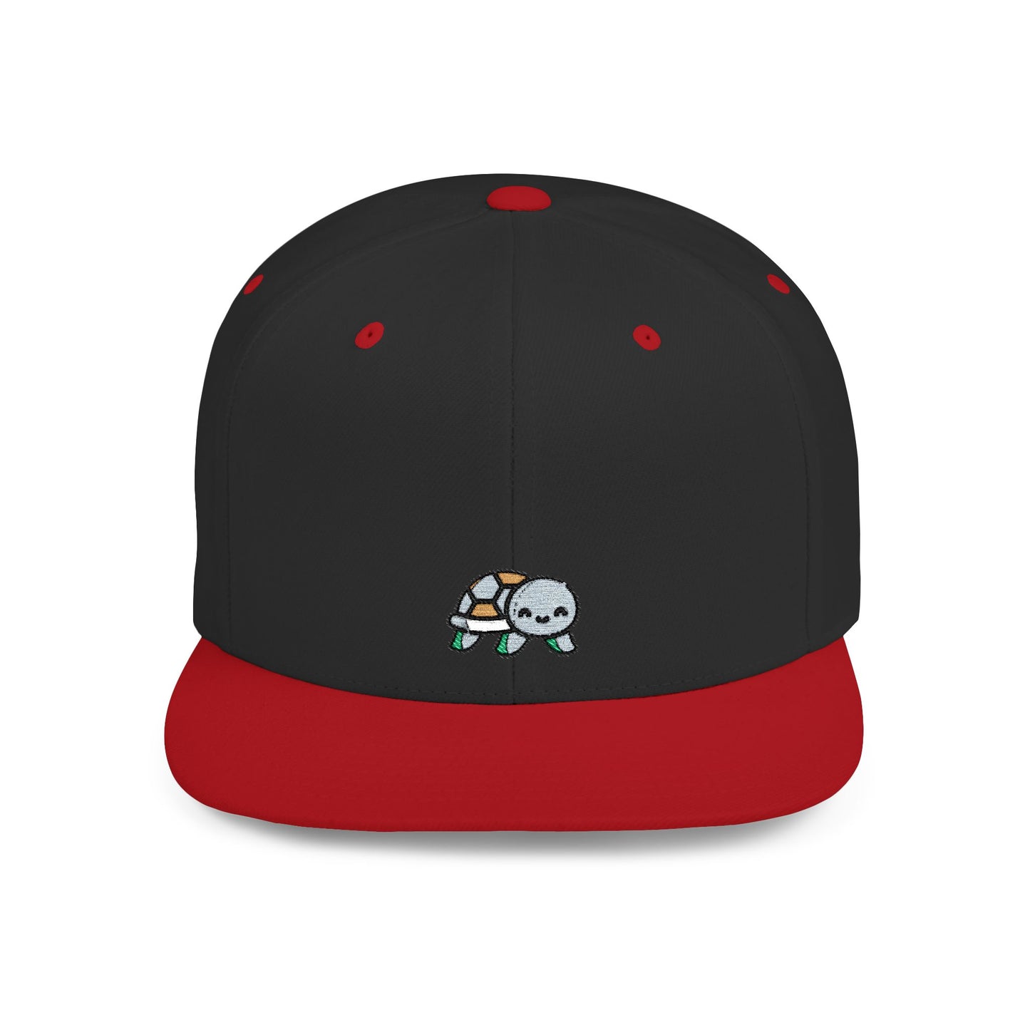 Icons Embroidered Turtle Flat Bill Snapback – Lightweight, Custom Fit, Premium Quality