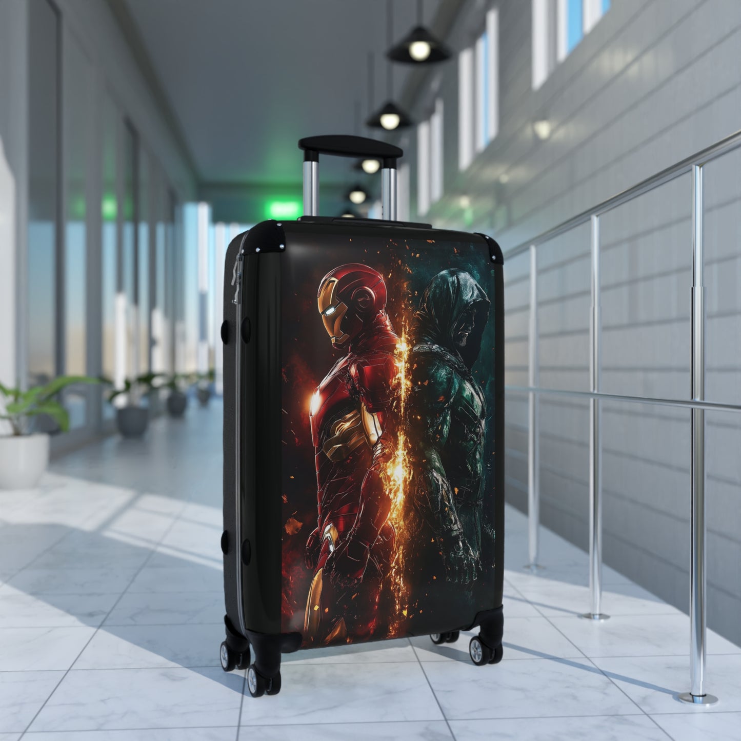 Marvel Iron Man Dr Doom Carry-On Suitcase - Stylish Luggage for Travelers