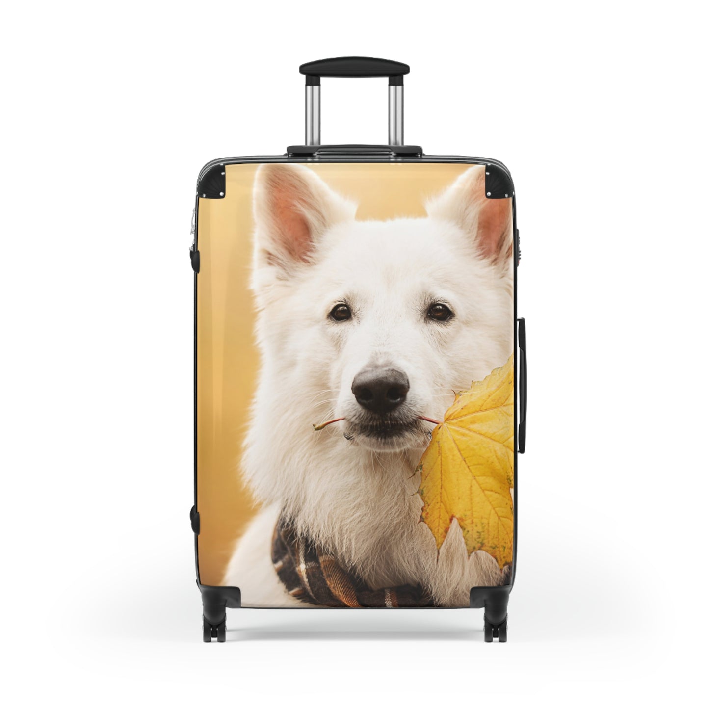 Animals White Swiss Shepherd Carry-On Suitcase - Stylish Luggage for Travelers