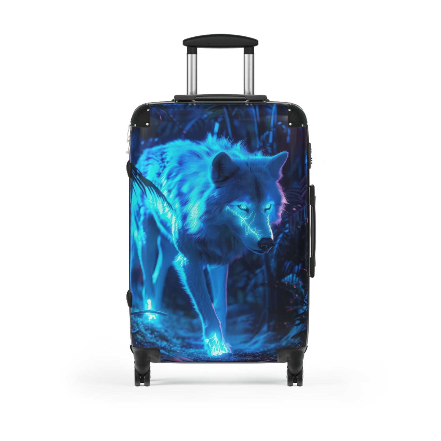 Animals Wolf Glowing Art Carry-On Suitcase - Stylish Luggage for Travelers