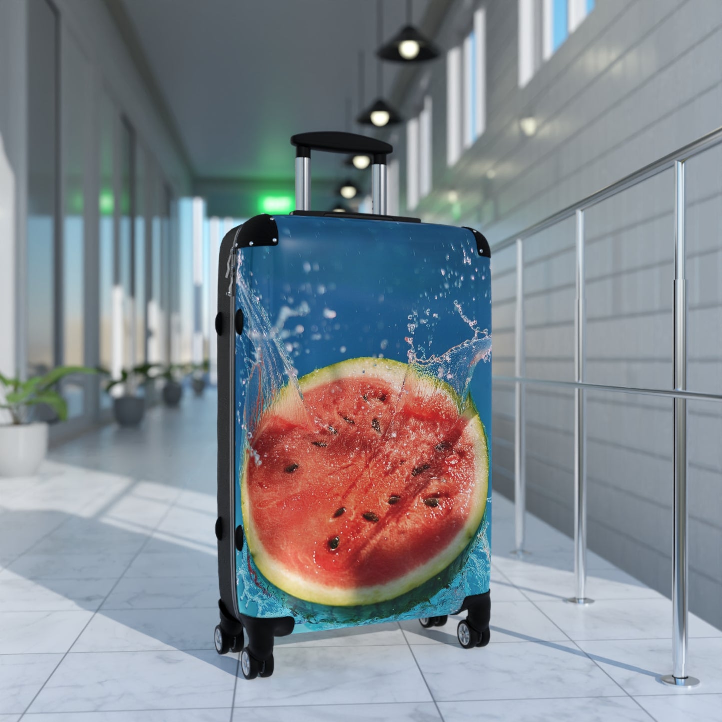 Nature Summer Watermelon Splash Carry-On Suitcase - Stylish Luggage for Travelers