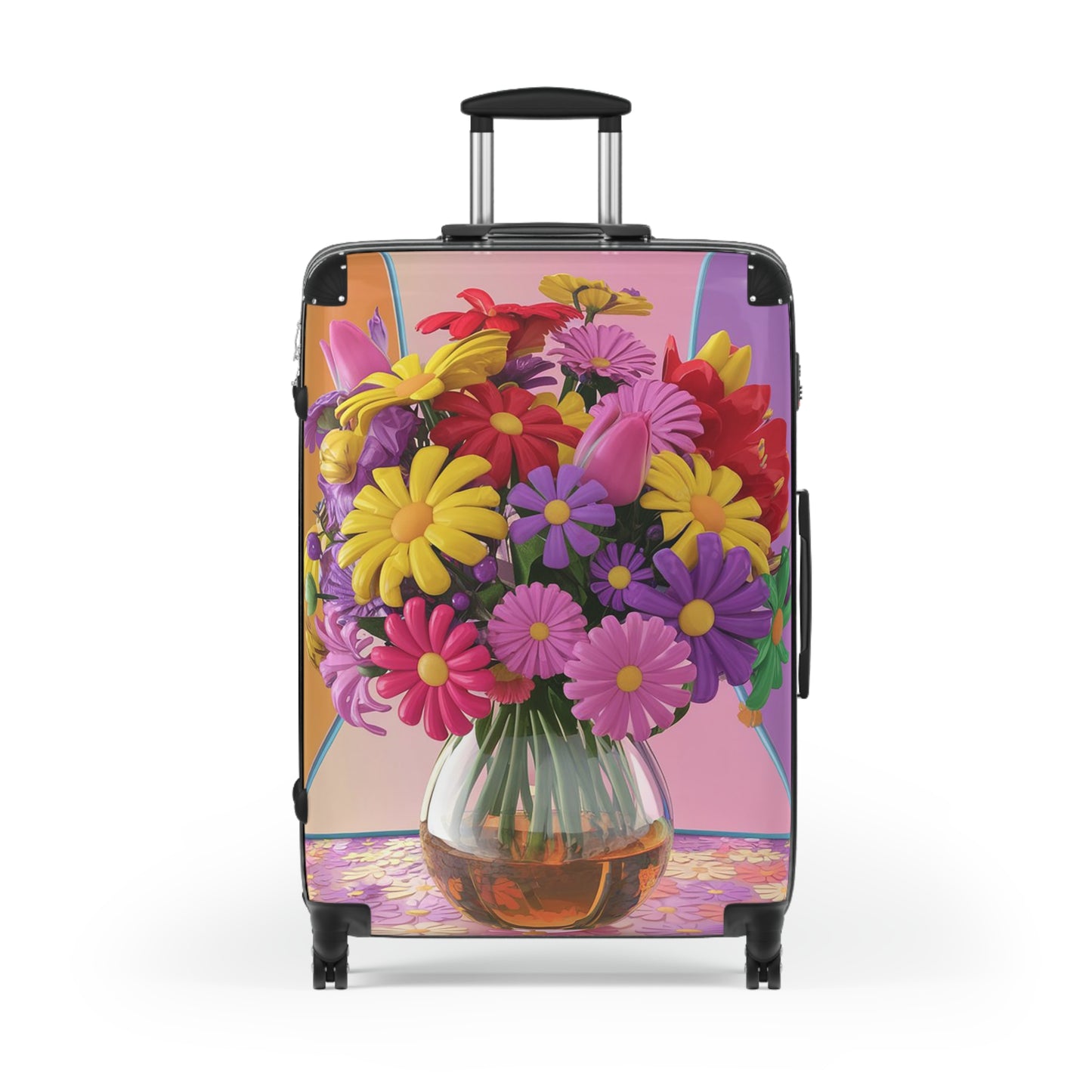Nature Flowers Floral Set Colorful Art Carry-On Suitcase - Stylish Luggage for Travelers