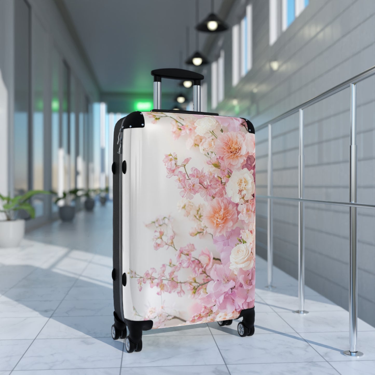 Nature Flowers Floral Pastel Beautiful Art Carry-On Suitcase - Stylish Luggage for Travelers
